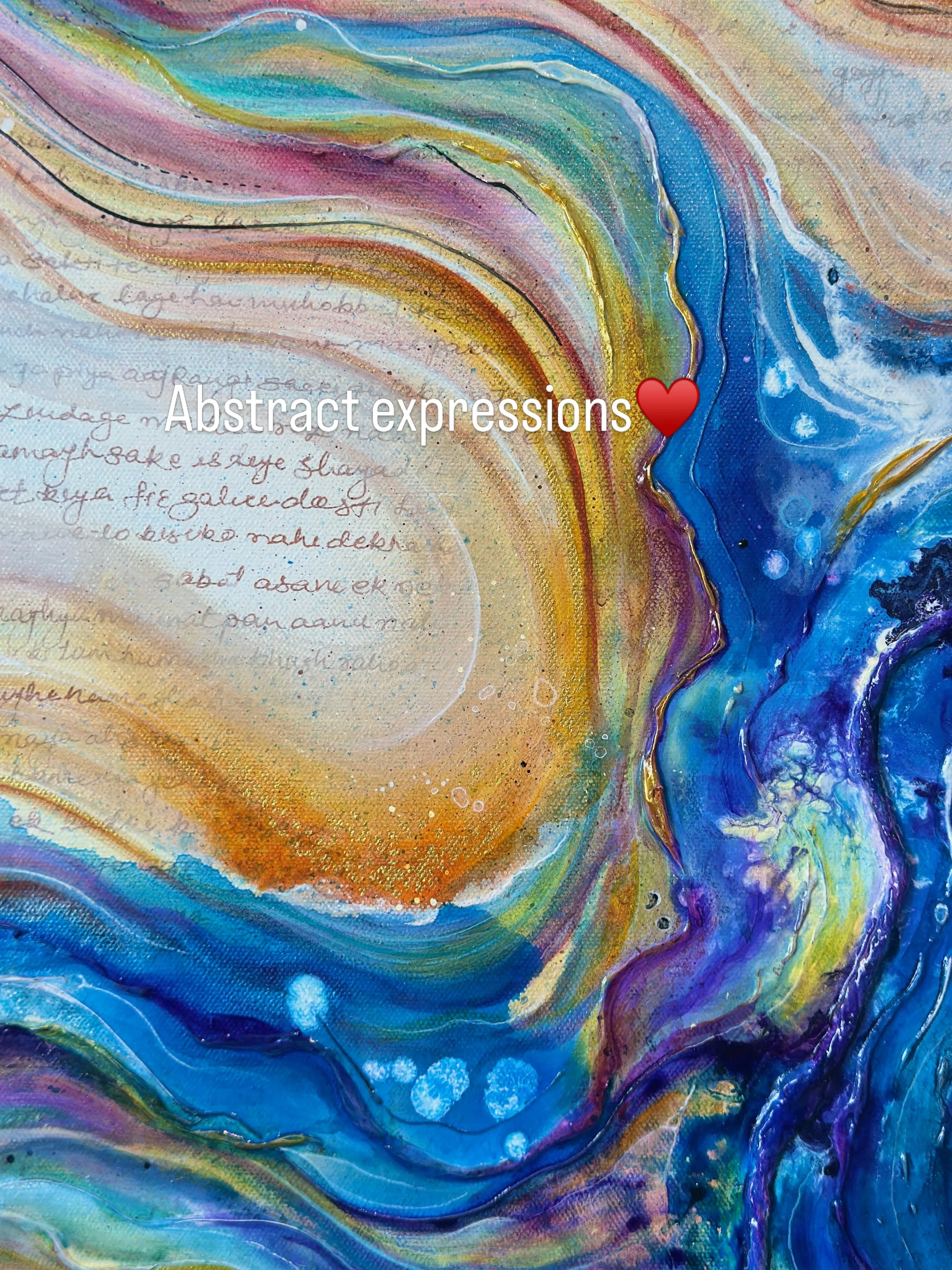 The painting close to my heart &hearts;️&hearts;️&hearts;️

This painting has all those conversations which I missed to share with that one person&hellip;

Title: &ldquo;Silent Conversations&rdquo;
Size: 30&rdquo;x40&rdquo;
Acrylic Mixed Media 

Read