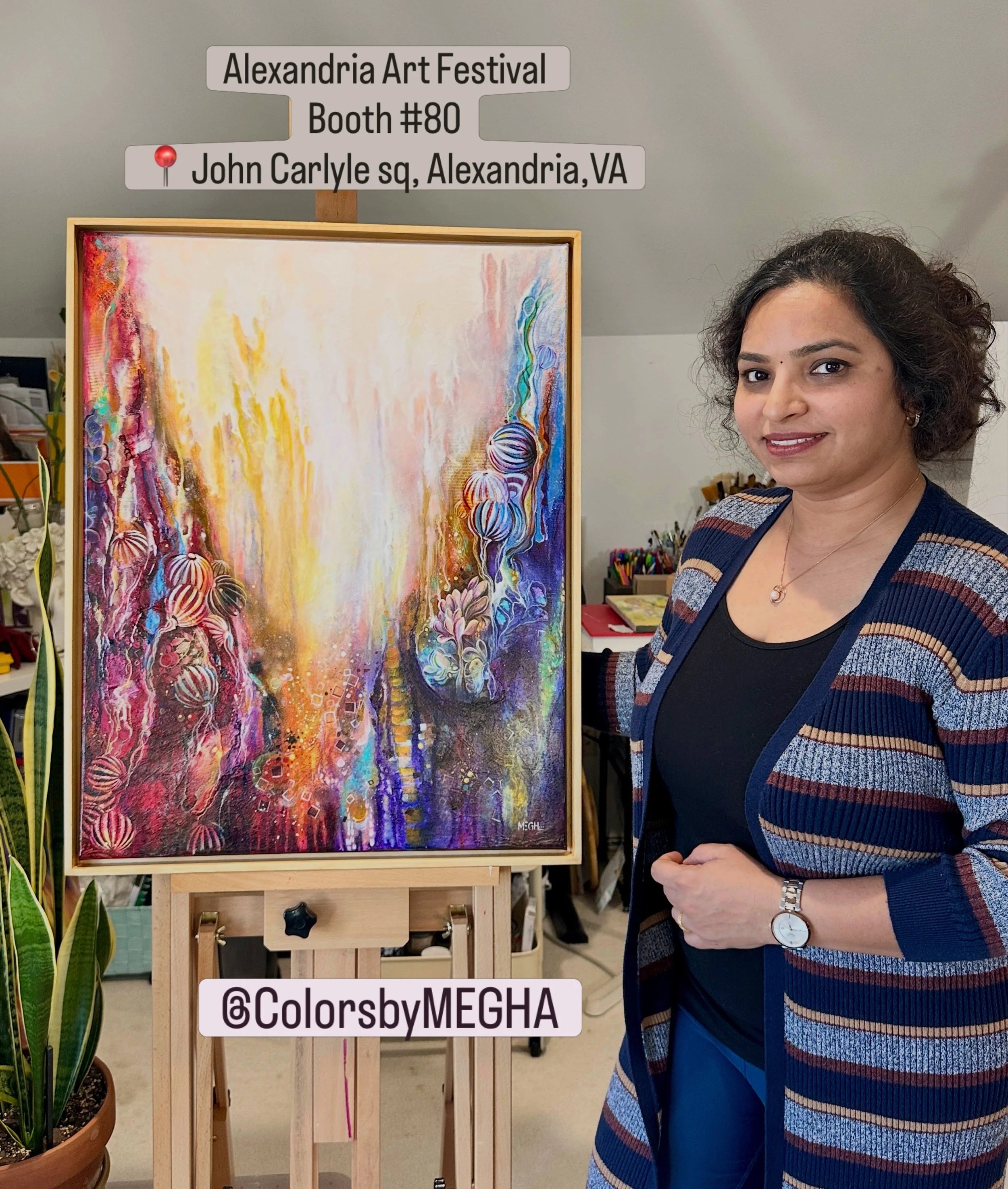 See you all this weekend at Alexandria Art Festival. I am bringing new colourful abstract paintings collection. 

Come check it out. I will be at Booth #80

@artfestivals @colorsbymegha @carlylecouncil @alexandriavagov #artfestival #abstractartist #r