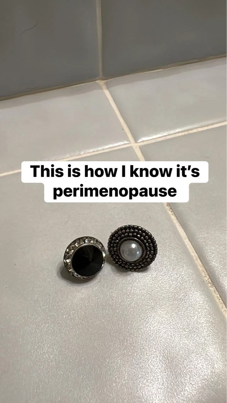 &ldquo;It&rsquo;s the Hormones, Not Me&rdquo;

Today I had a little reminder of just how real midlife hormonal shifts can be.

After finishing two podcast recordings, team meetings, and patient care tasks, I finally sat down to take off my earrings&h