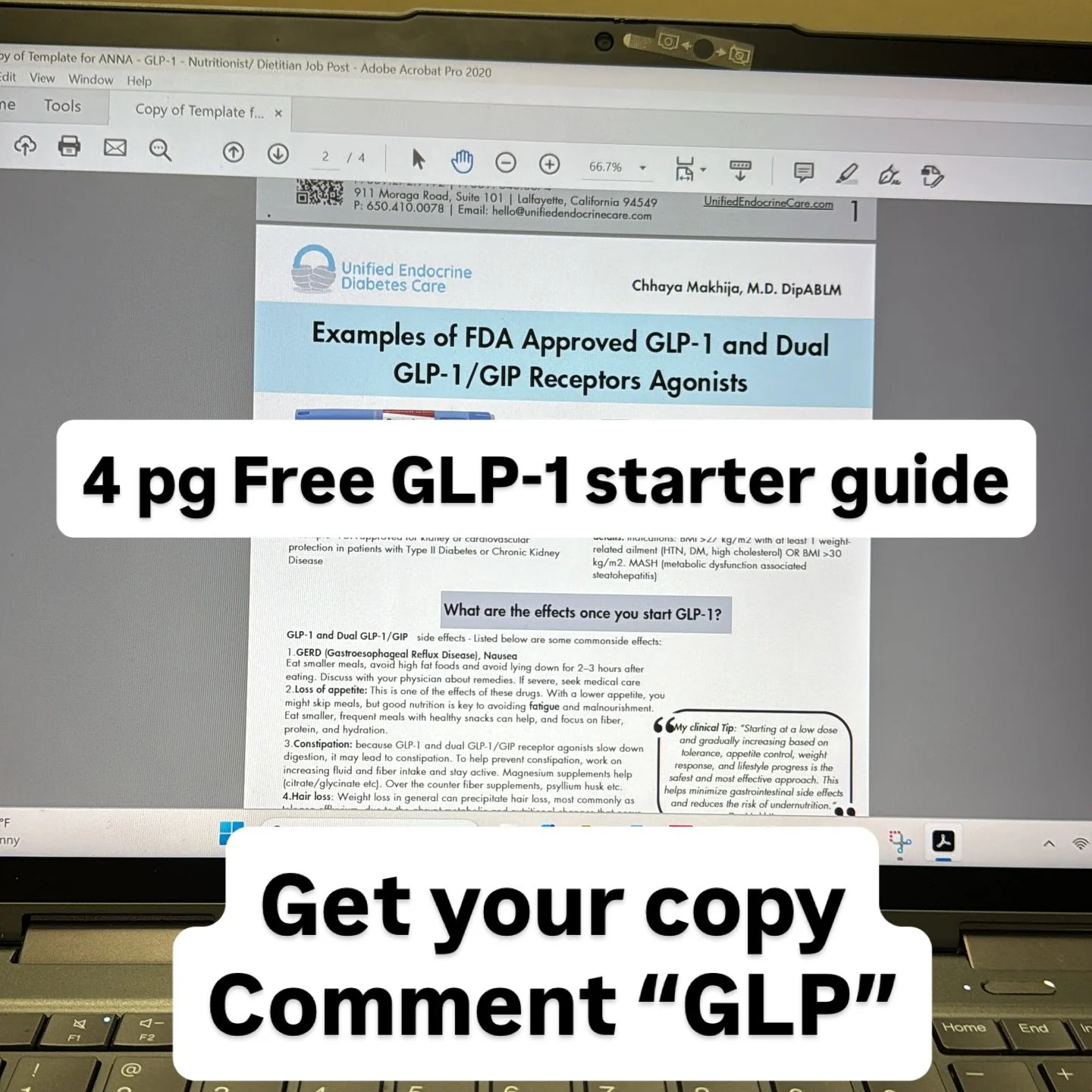 It&rsquo;s here. A curated, simplified, GLP-1 guide. Learn the basics, ask right questions to your healthcare professionals. #glp1 #endocrinology #cahealthsciencesuniversity #lifestylemedicine 

Our medical students work tirelessly at Unified Endocri