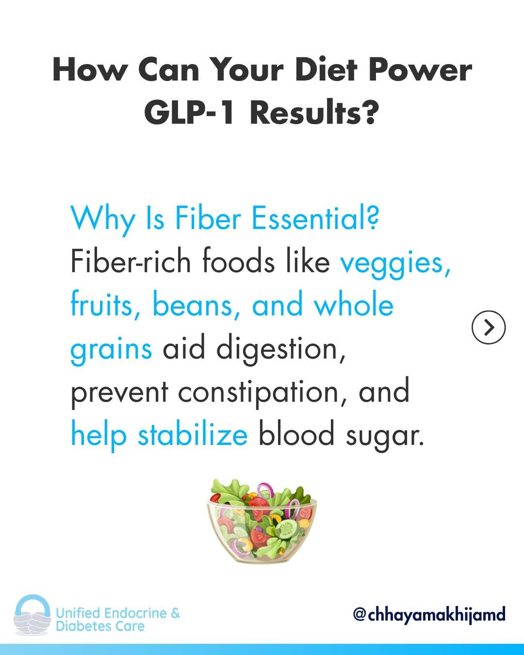 GLP-1 medications like Ozempic and Mounjaro are powerful tools &mdash; but without the right fuel, your results may plateau.

Here&rsquo;s how nutrition makes all the difference:

🥦 Why Is Fiber Essential?
Fiber-rich foods like veggies, fruits, bean