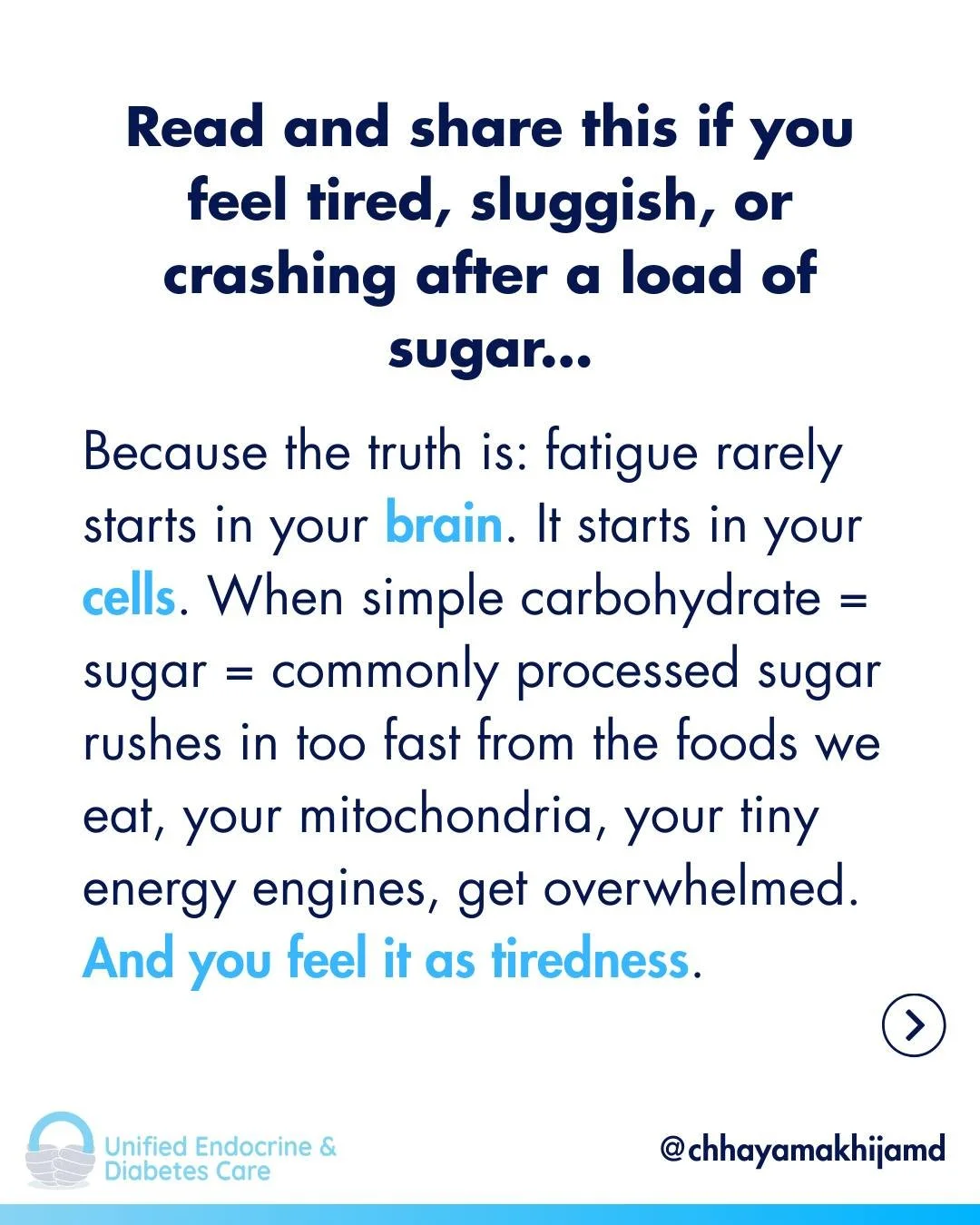 Always tired? It&rsquo;s not &ldquo;just stress&rdquo;, it&rsquo;s your cells crying for help.
Your energy doesn&rsquo;t start in your mind.
It starts with how your mitochondria handle glucose.

Swipe to see the REAL reason you crash mid-day, and the