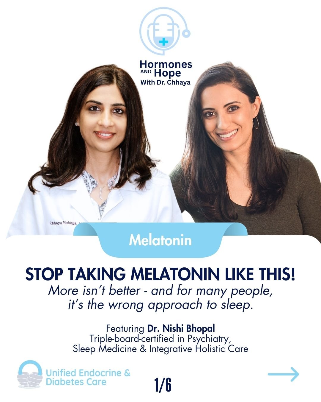 I was shocked to find out from Dr. Nishi Bhopal how many people are unintentionally working against their own sleep,  especially with melatonin.
During our Hormones &amp; Hope conversation, she explained something most people never hear:
👉 Melatonin