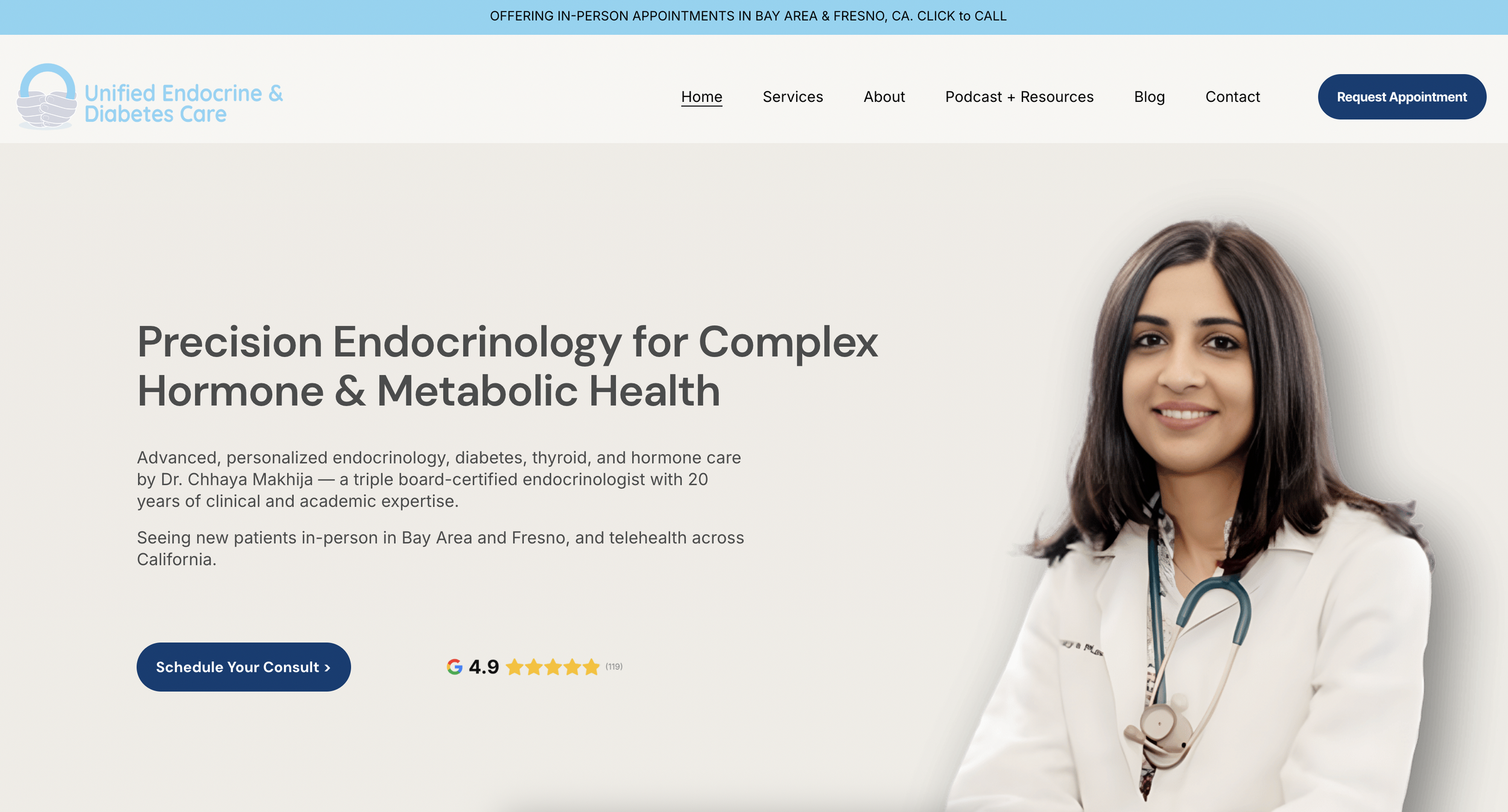 Dr. Chhaya Makhija, Md | Endocrinologist | Unified Endocrine & Diabetes Care | Fresno