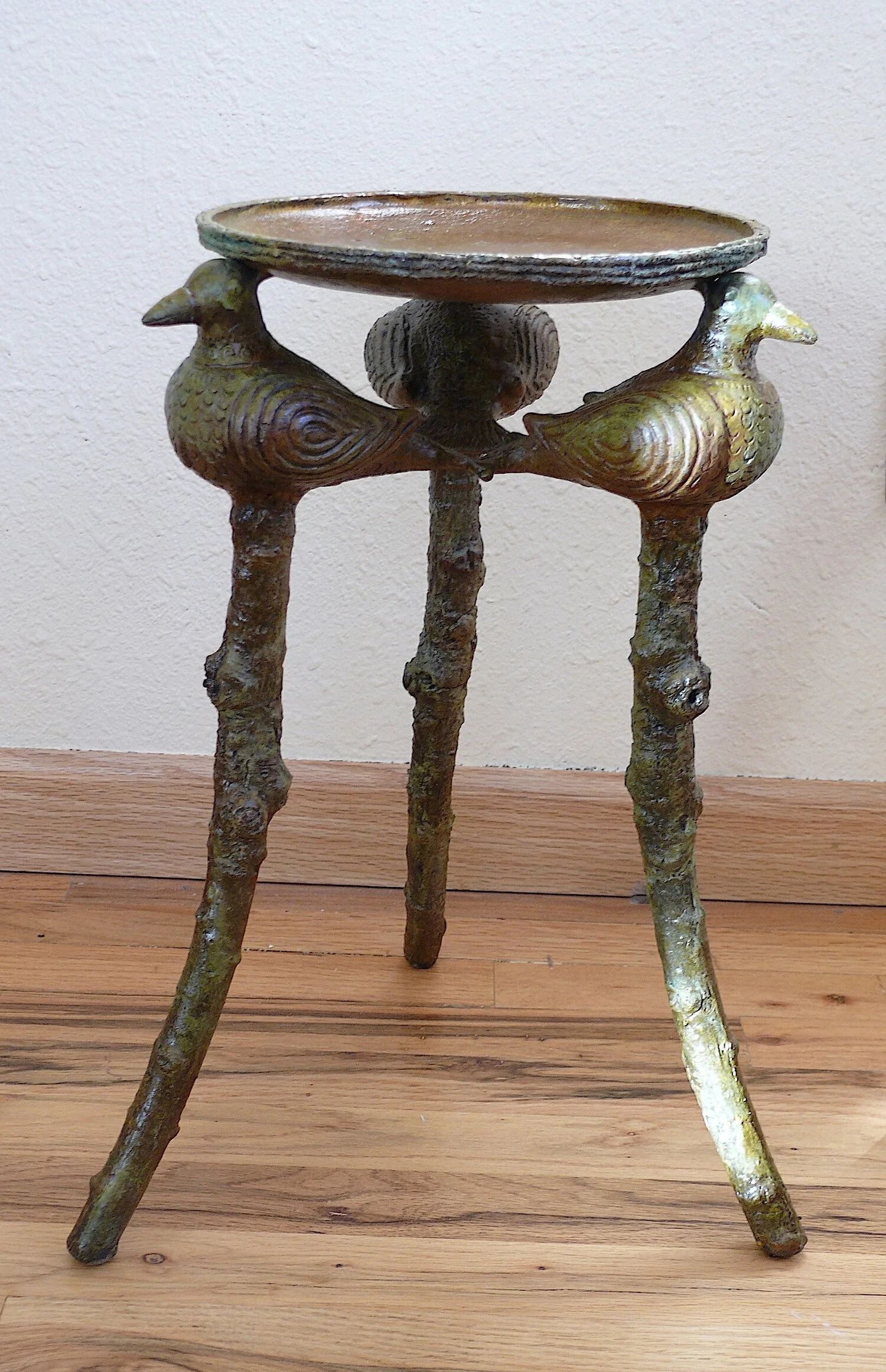 Bronze Holy Oil Table for a church in Golden, Colorado