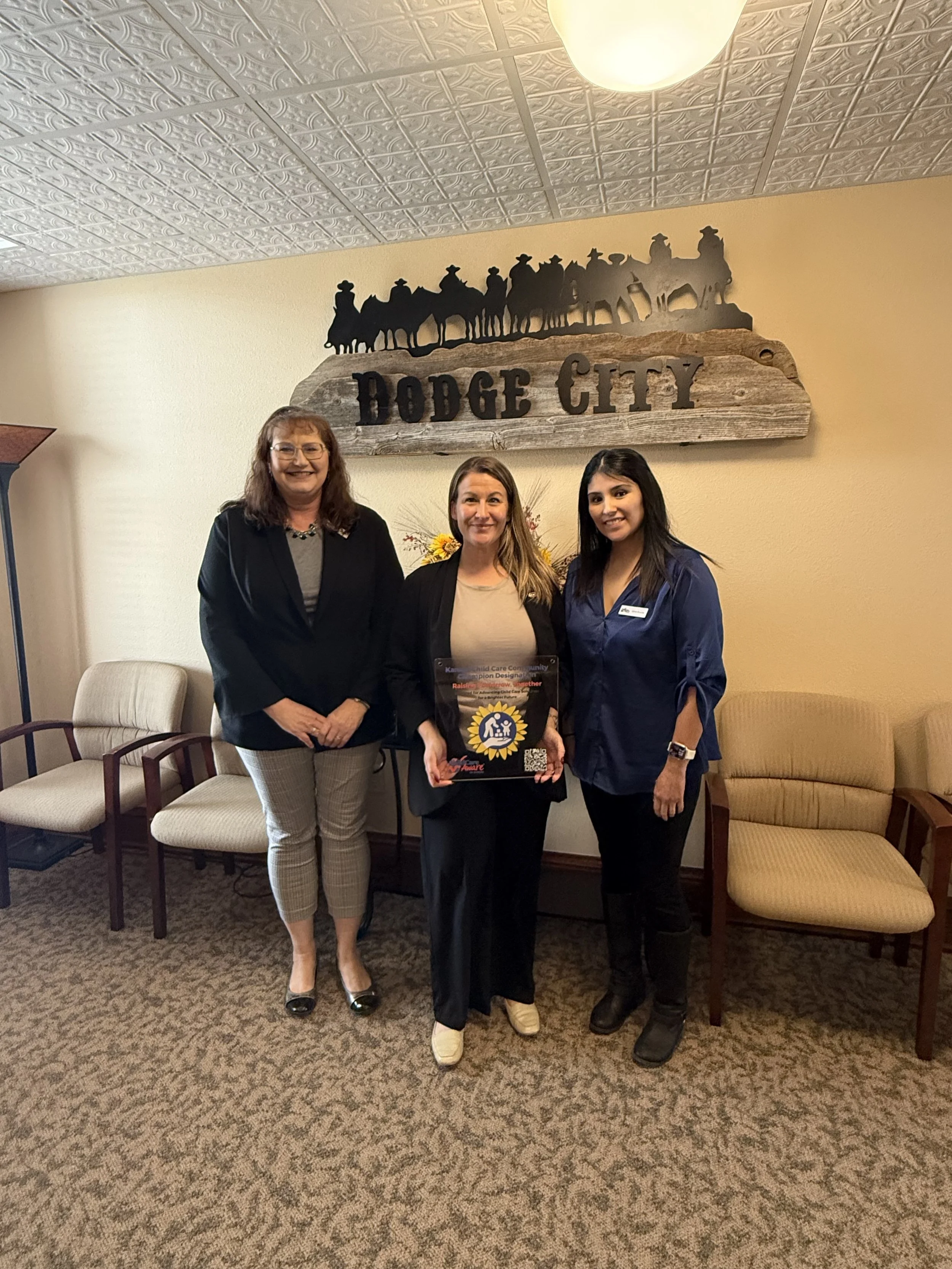 Childcare Coalition of Dodge City Recognized as Child Care Community Champion Coalition Celebrates Progress on Full Circle Childcare Center