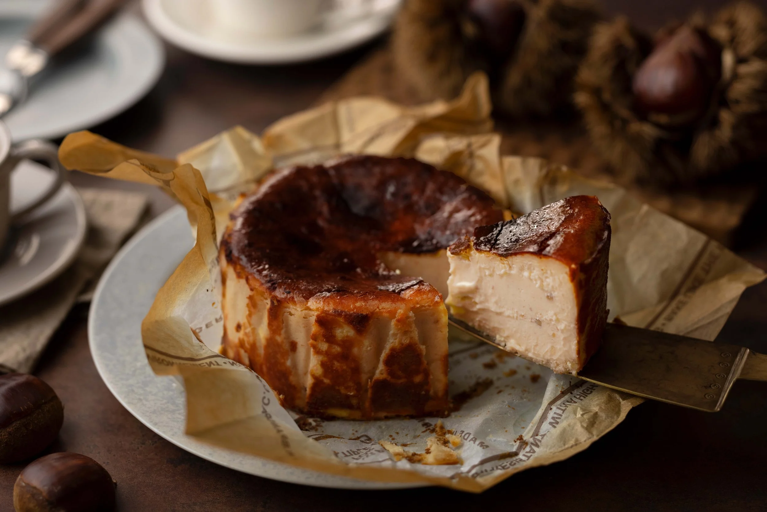 Basque Cheesecake — Knots Coffee Roasters in Waikiki at Queen