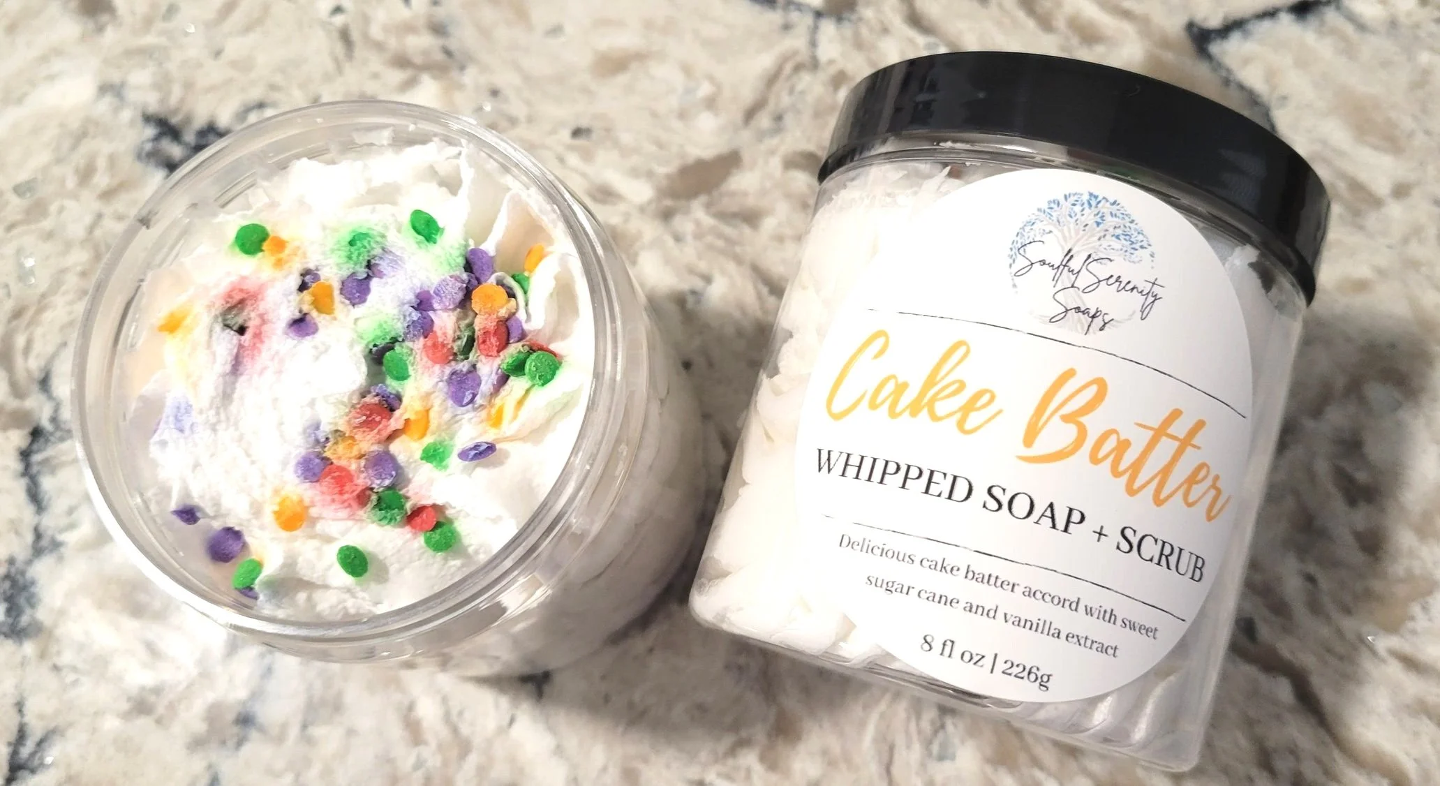 Cake Batter Whipped Soap + Scrub