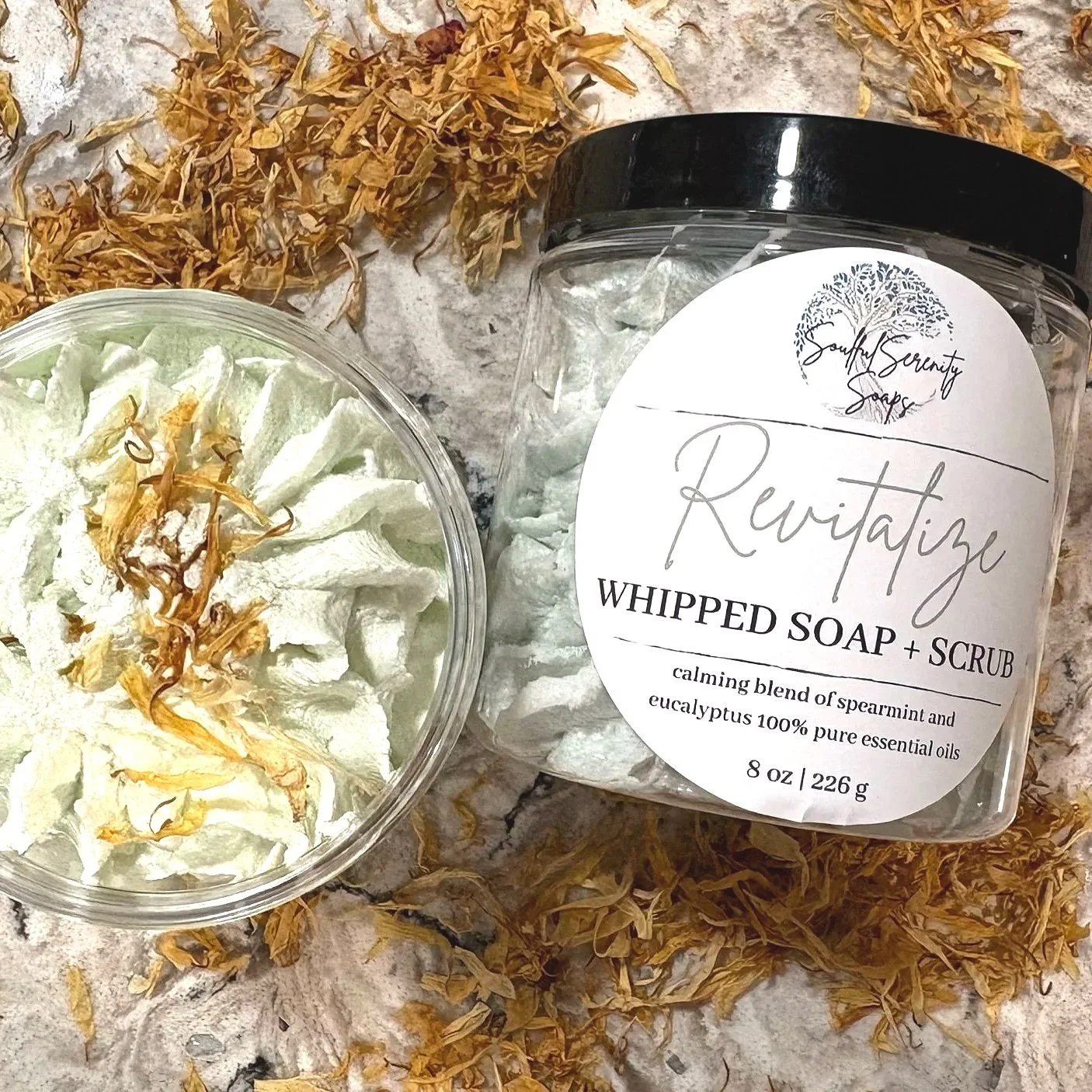 Revitalize Whipped Soap + Scrub