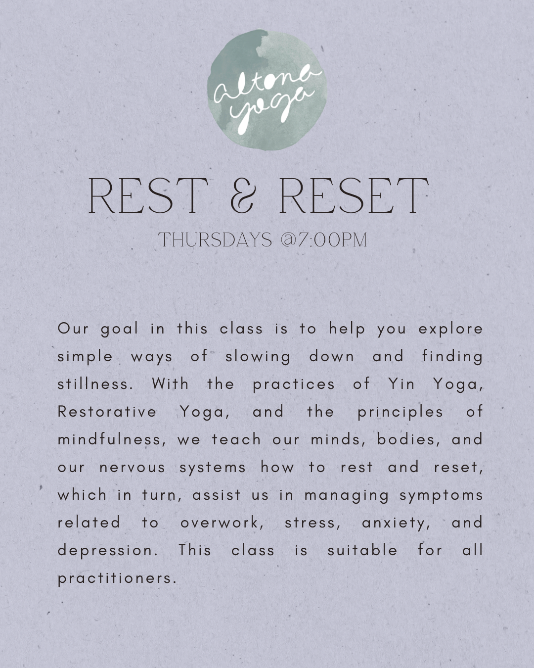 Rest & Reset