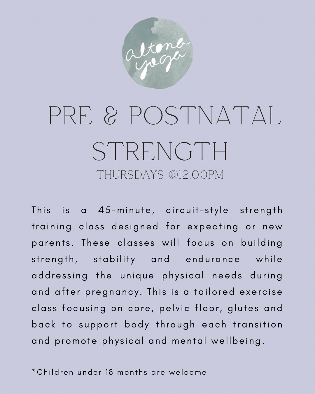 Pre & Postnatal Strength