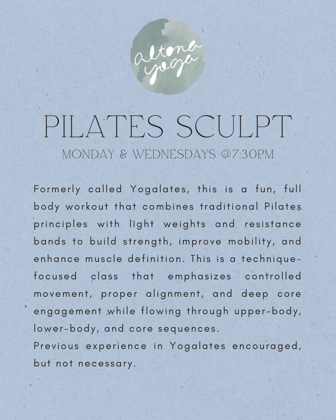 Pilates Sculpt