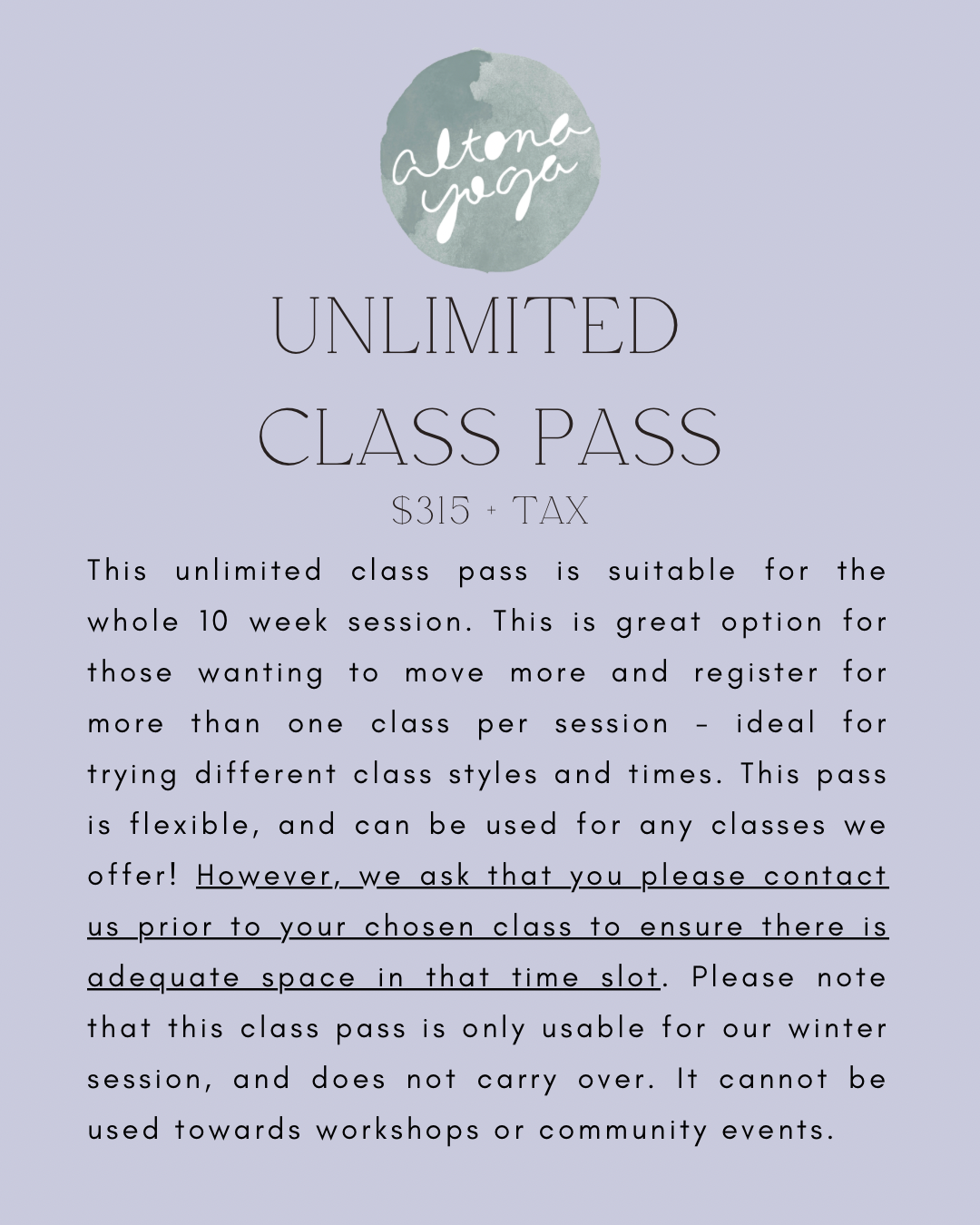 Unlimited Class Pass