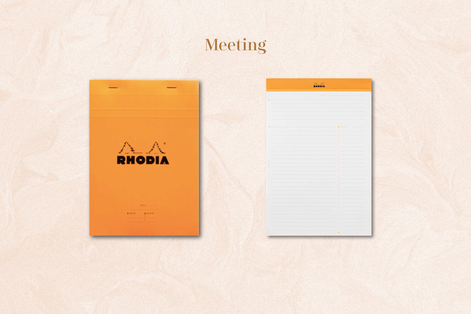 Rhodia No. 16 Staplebound Meeting Pad - A5, Lined - Black - Anderson Pens,  Inc.