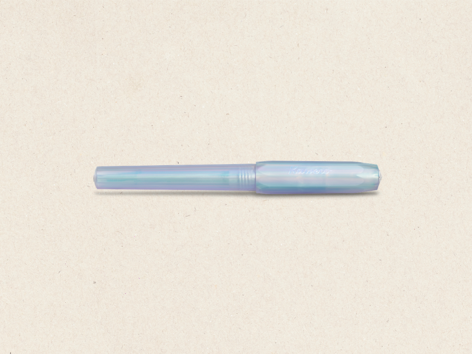 Welcome the newest colorway in the Kaweco Perkeo, Iridescent Pearl! The Perkeo Iridescent Pearl is available in fountain pen in the nib sizes fine (F) and medium (M), as well as in Welcome the newest colorway in the Kaweco Perkeo, Iridescent Pearl! The Perkeo Iridescent Pearl is available in fountain pen in the nib sizes fine (F) and medium (M), as well as in