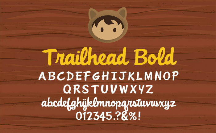 Trailhead Bold Font Creation