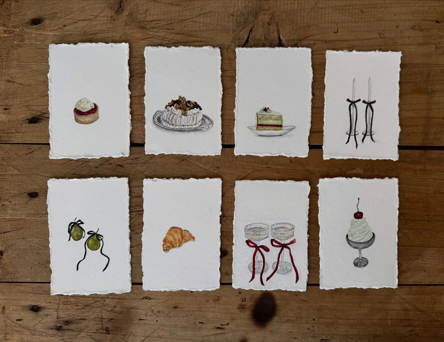 Painted a sweet little series that i'll be using to make prints and stationary with❣️More to come!