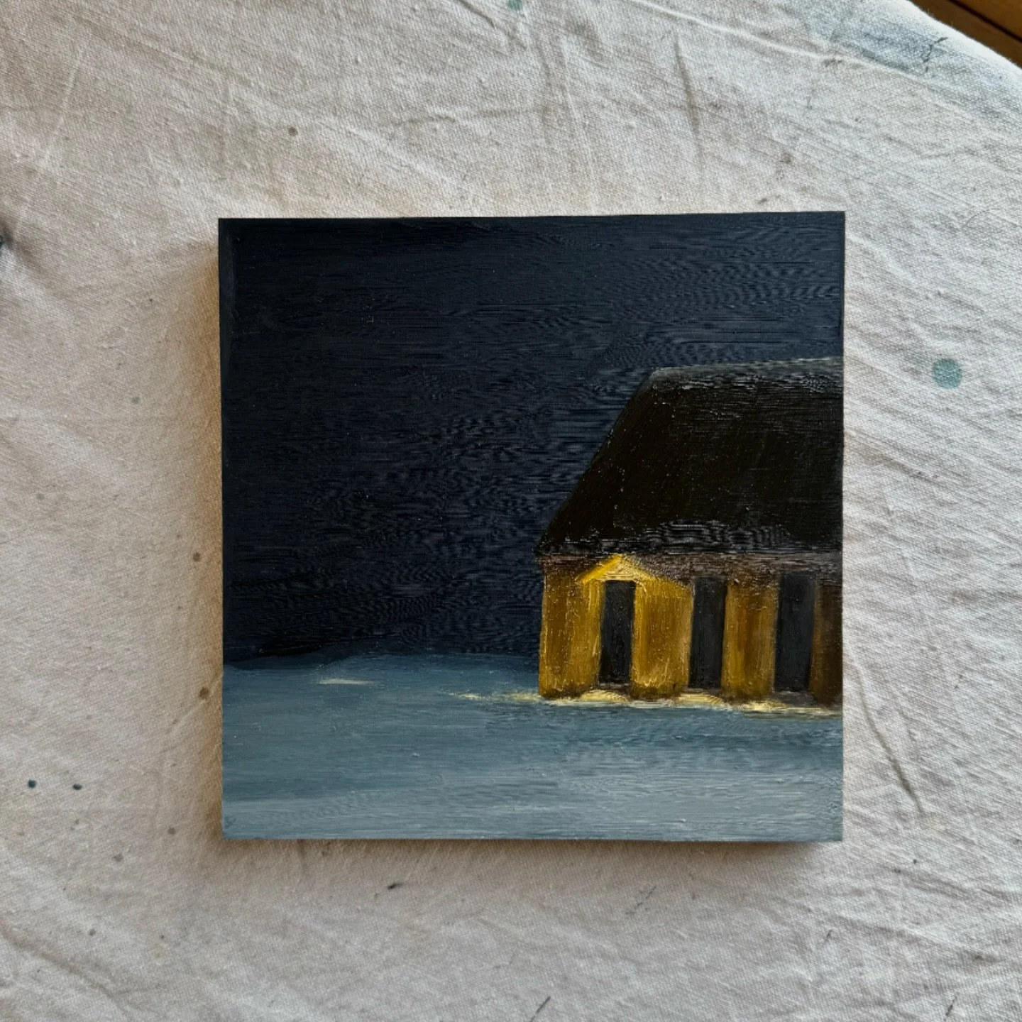 This winter was a long one, but at least it came with some pretty views. This one had to be painted. ❄️ 

8" x 8"
Oil on wood panel