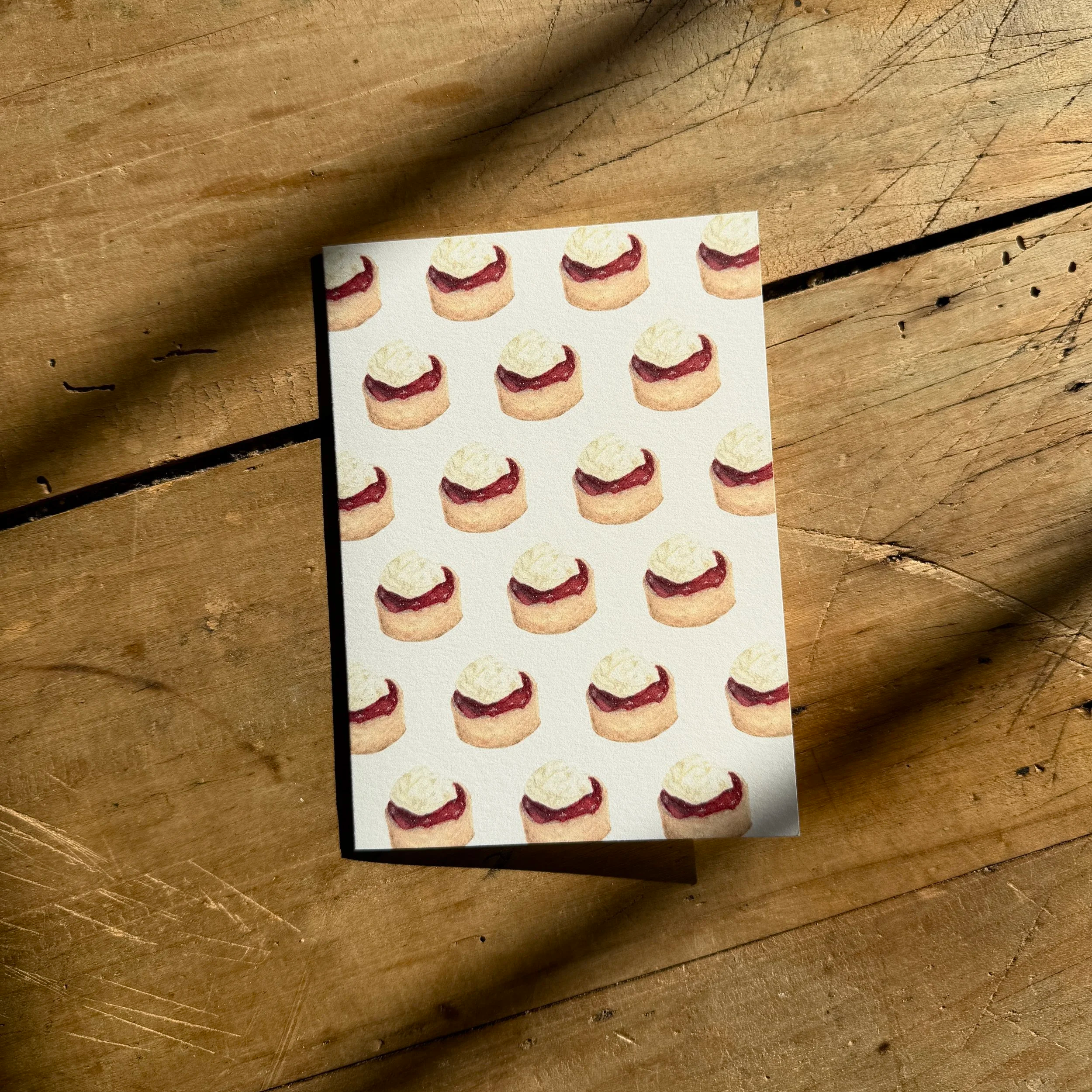 Scones with Jam and Clotted Cream Pattern