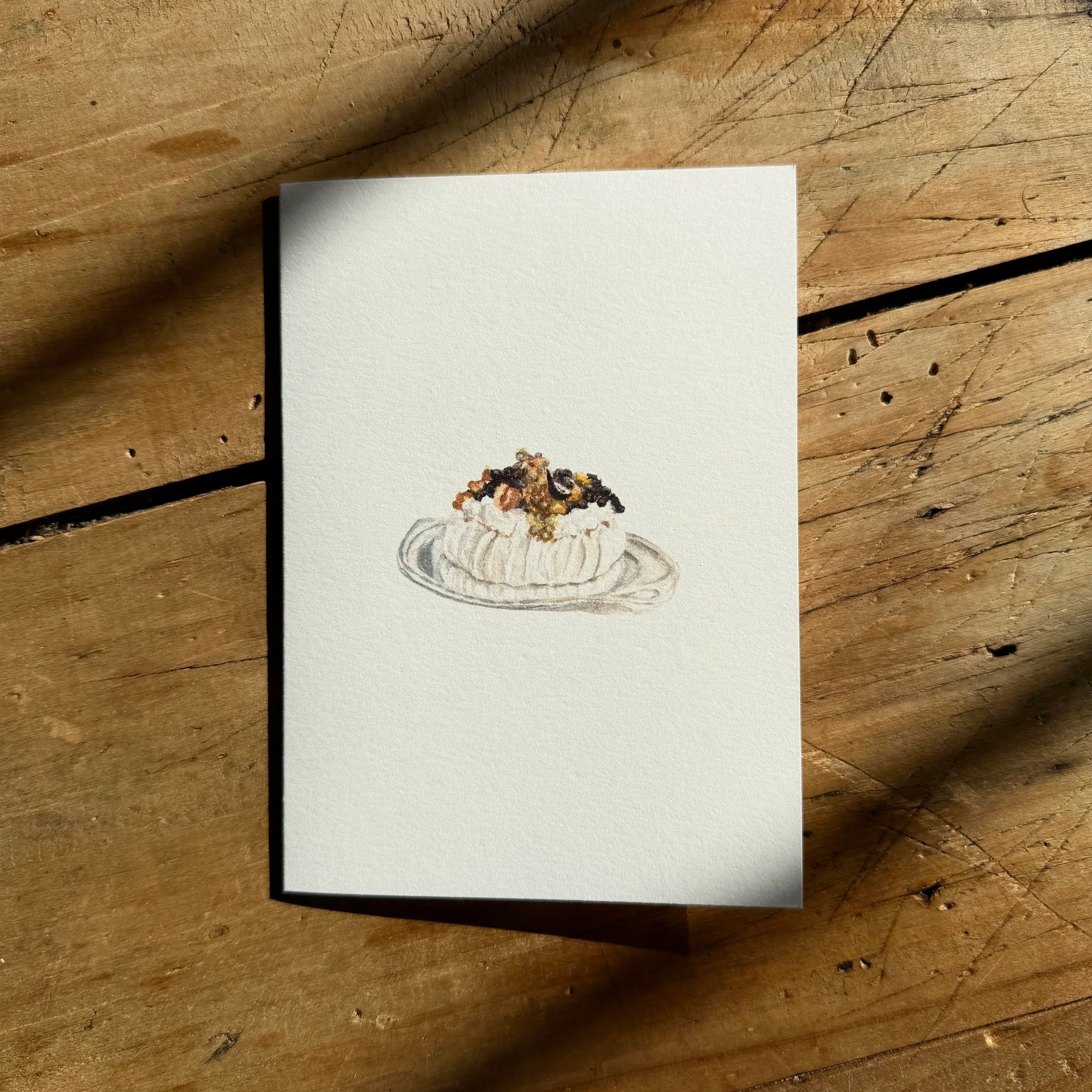 Pavlova with Grapes and Stone Fruit