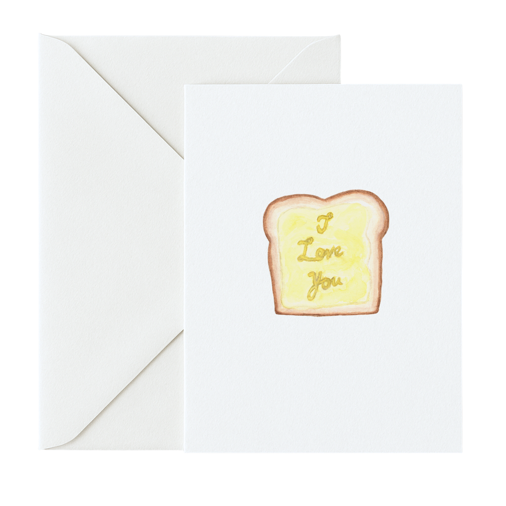 "I Love You" on Buttered Toast
