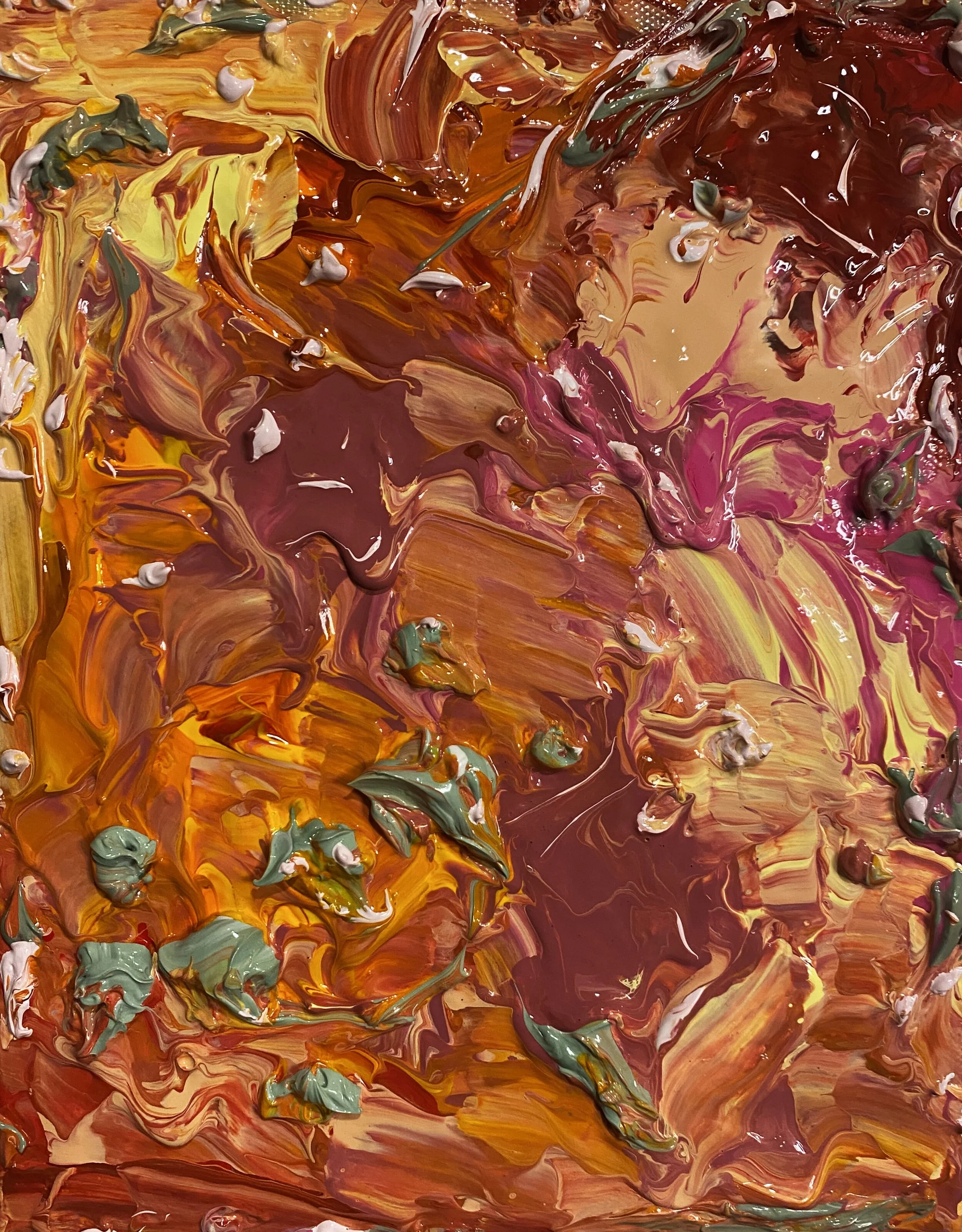   Untitled , 2020, 10 x 8 inches, acrylic on canvas.  