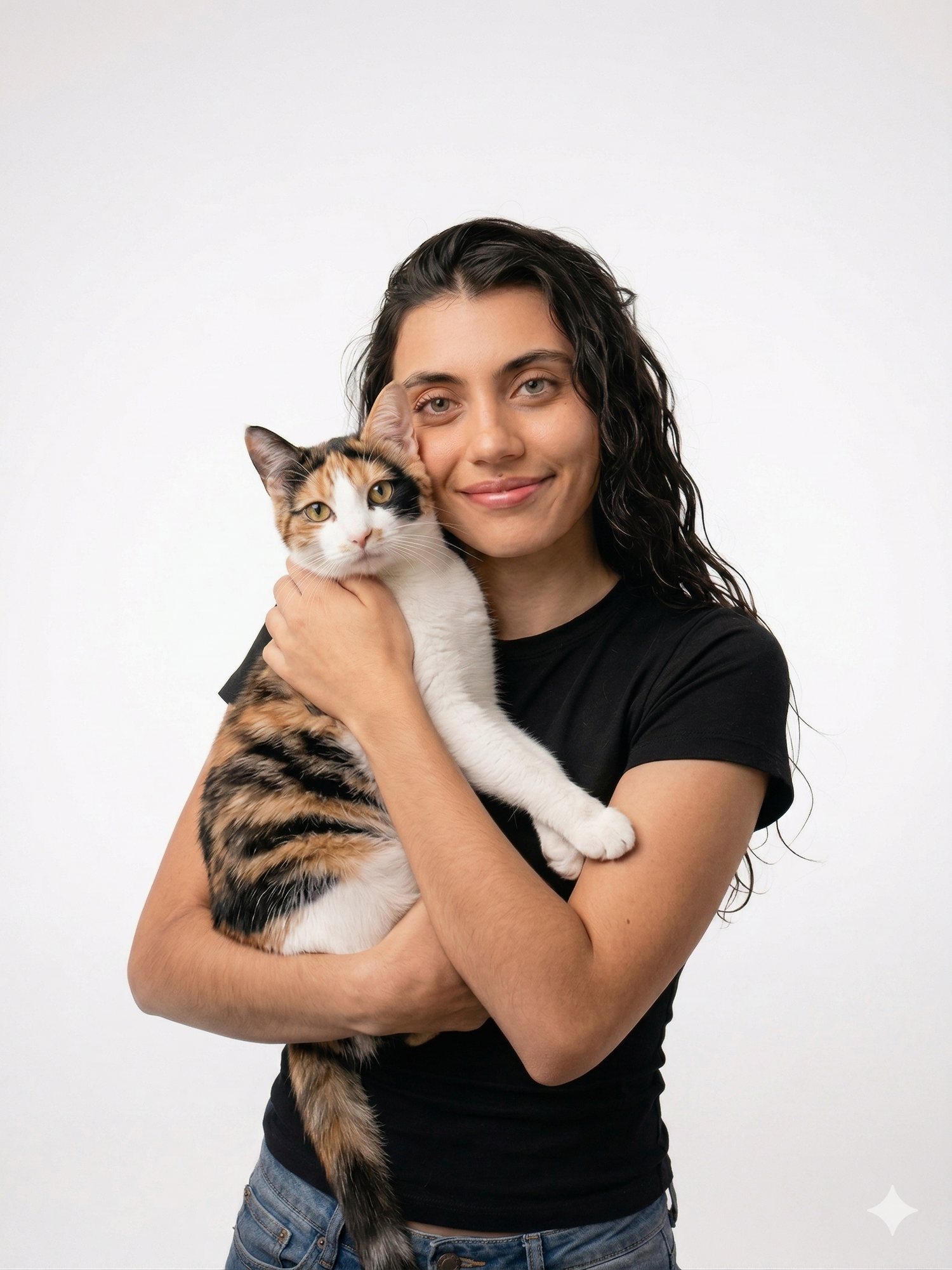 Raquel Pravia, responsable de contenido y tendencias en WhatCat Studio, con su gata.
