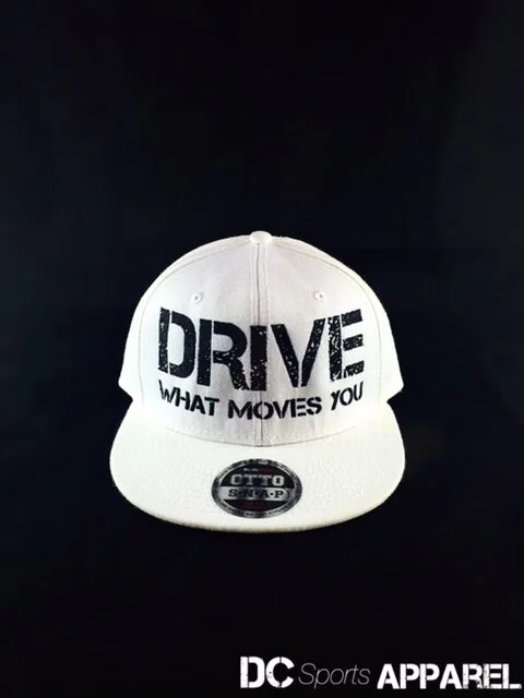 DC sports apparel white "drive" snapback hat