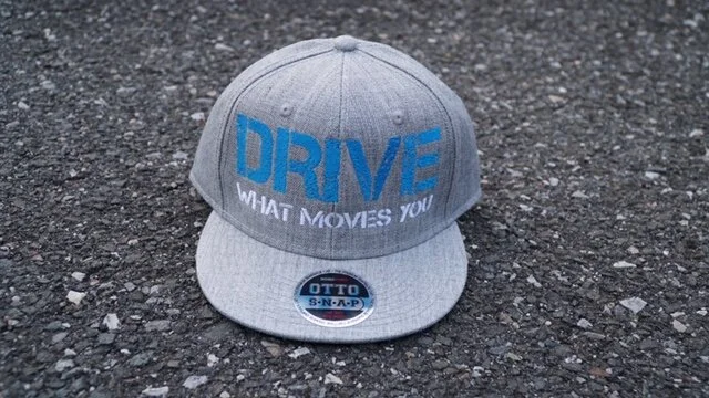 Heather grey "drive what moves you" snapback