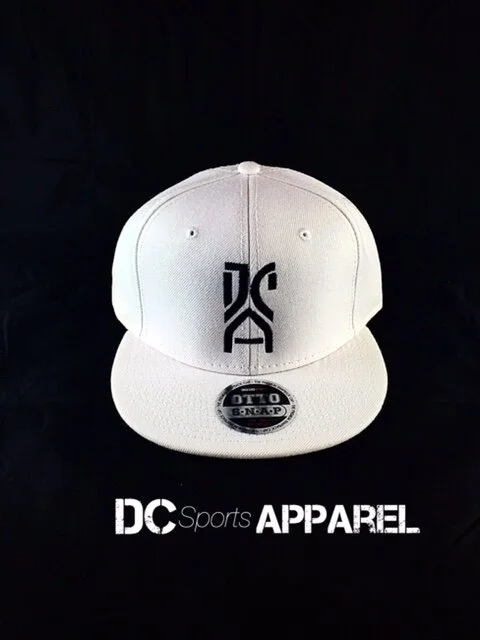 White DC Sports Apparel Snapback hat