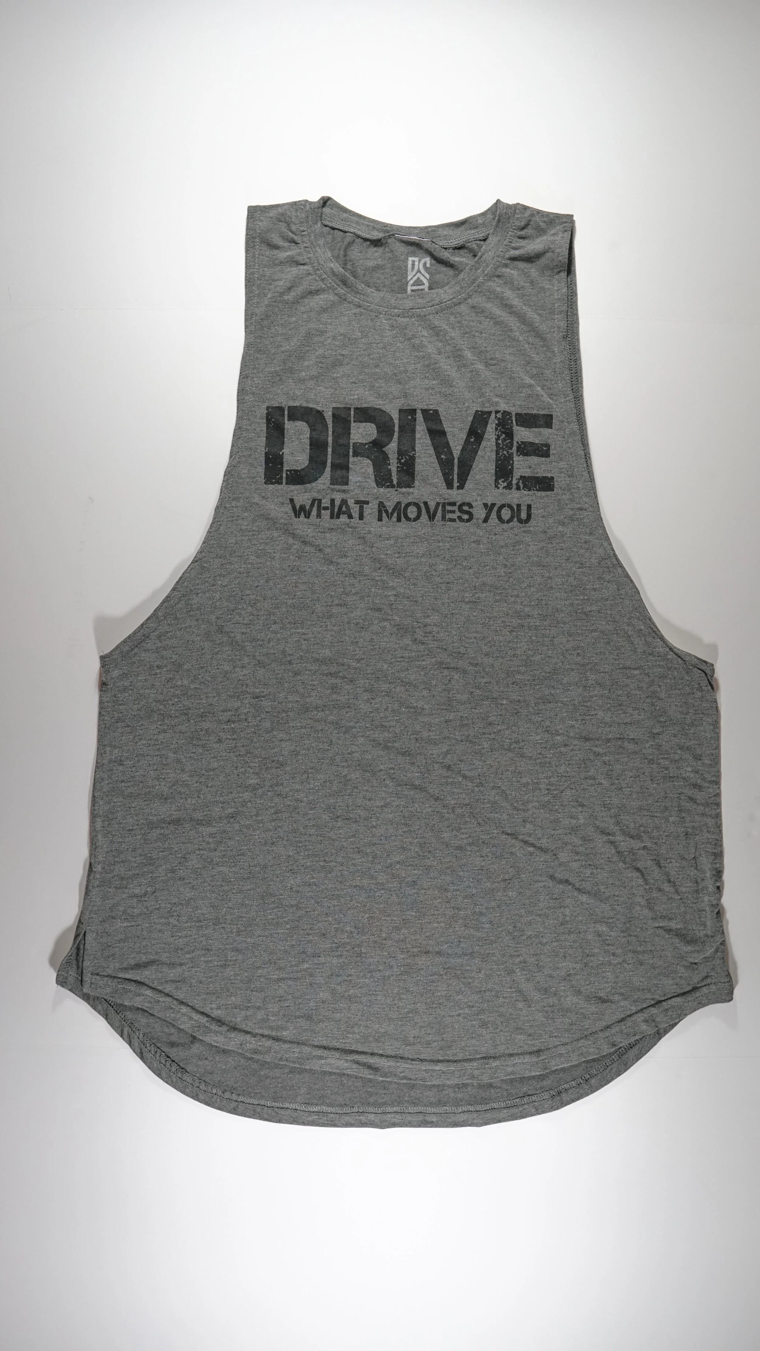 men's "baseball cut" muscle tee "GRAY"
