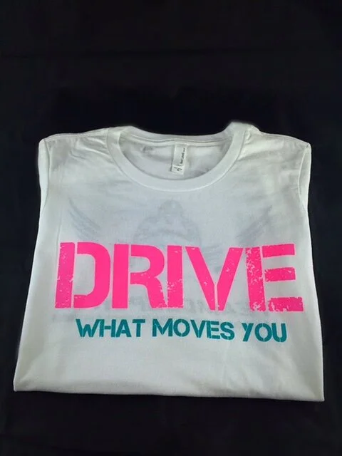 DC Sports Apparel Women's Cut White Pink/Teal Logo tee