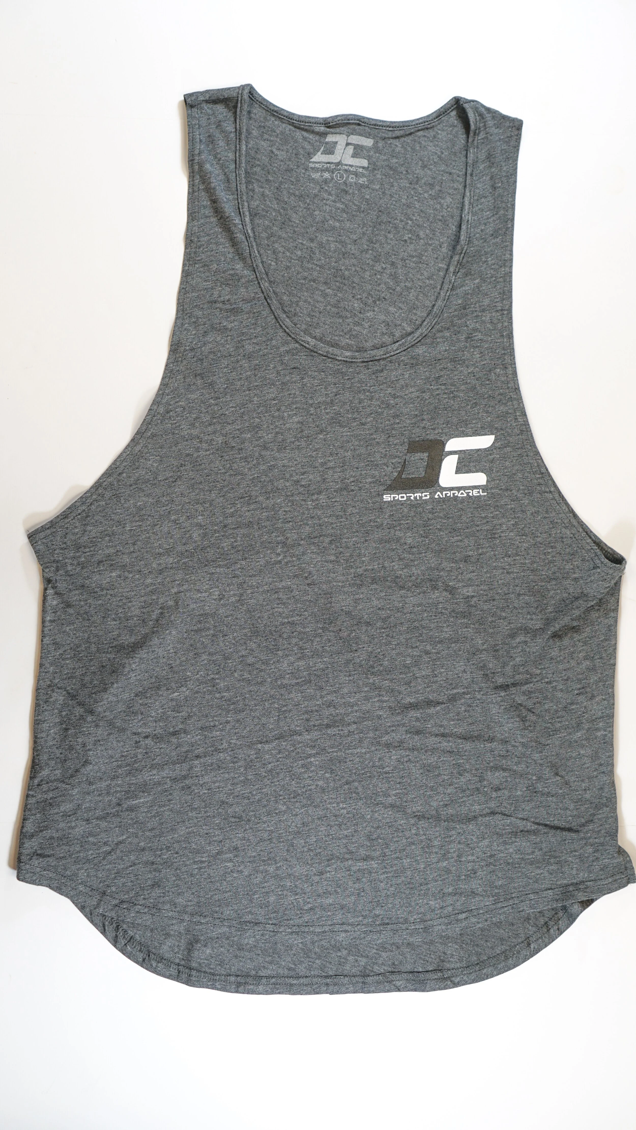 DC Sports Apparel Logo'd men's "baseball cut" tank top