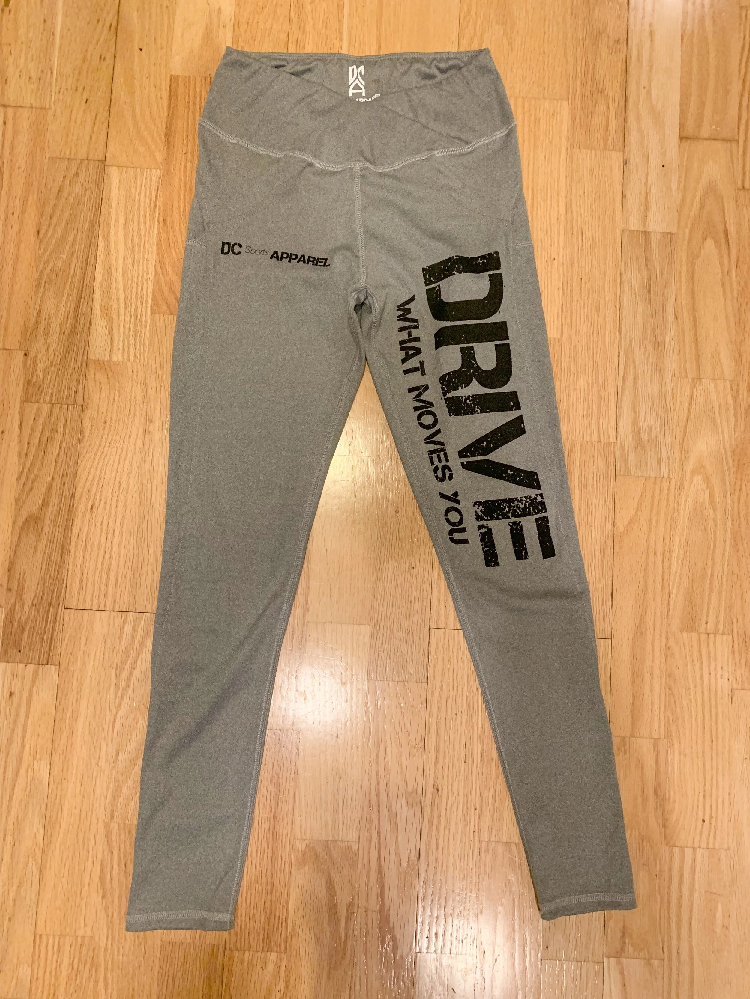 DC Sports Apparel "Gray V" style high waisted leggings