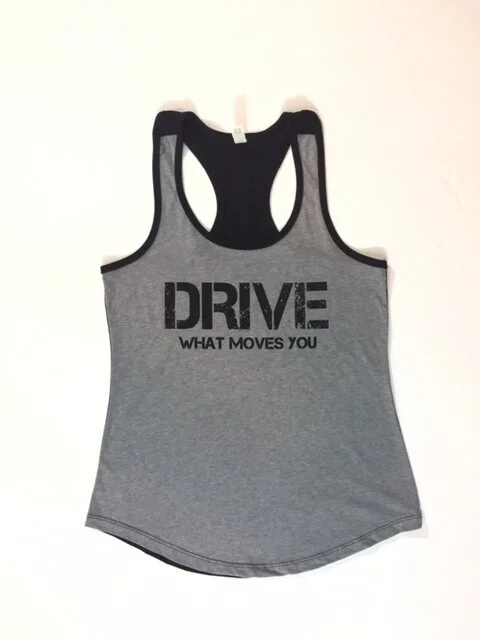 DC Sports Apparel Women's gray/black racer back tank top