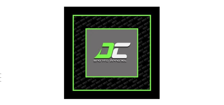 DC Sports Apparel Bandana/Face Protection "Neon Green" logo