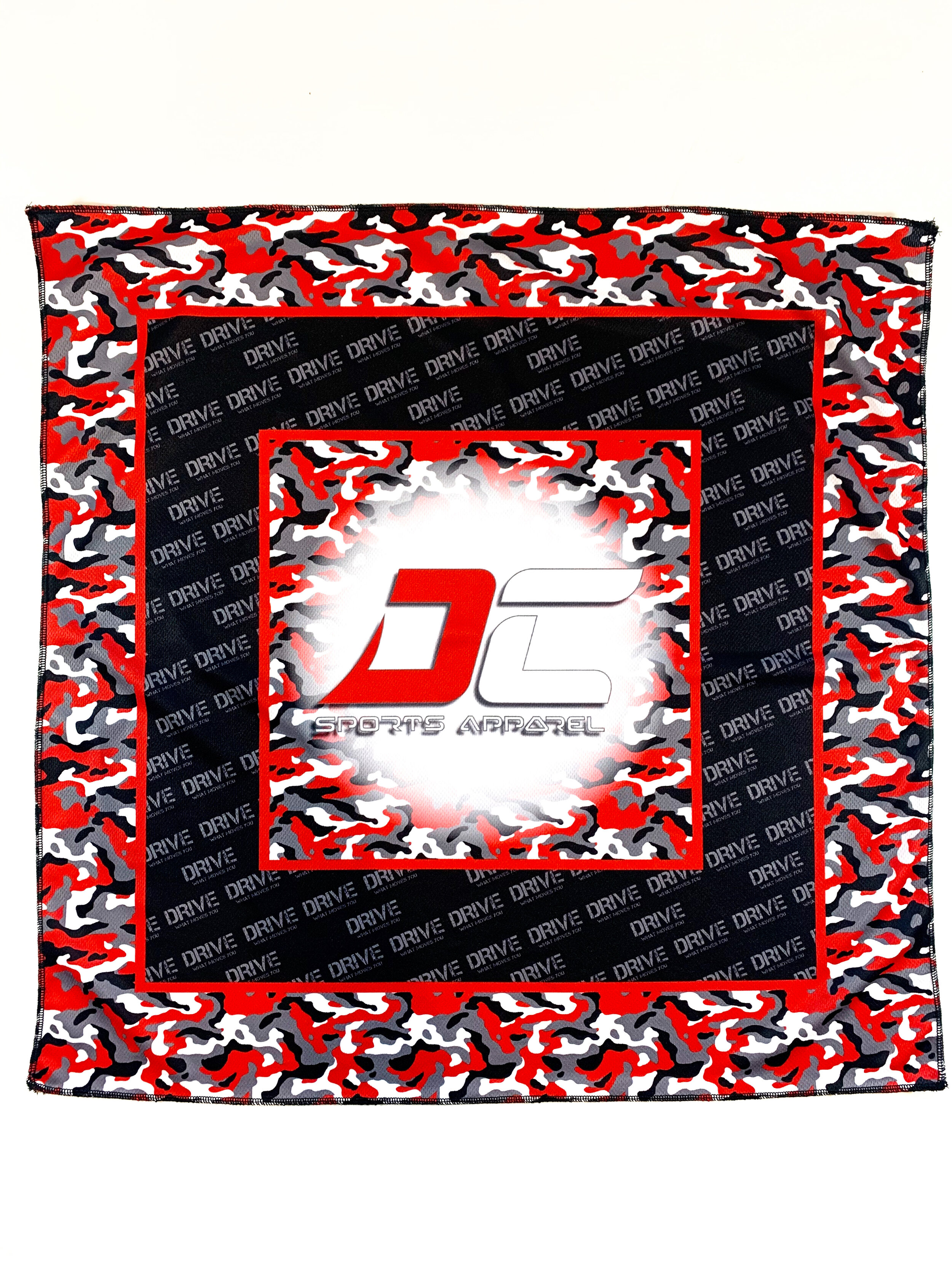DC Sports Apparel Bandana/Face Protection "Red/White" Camo