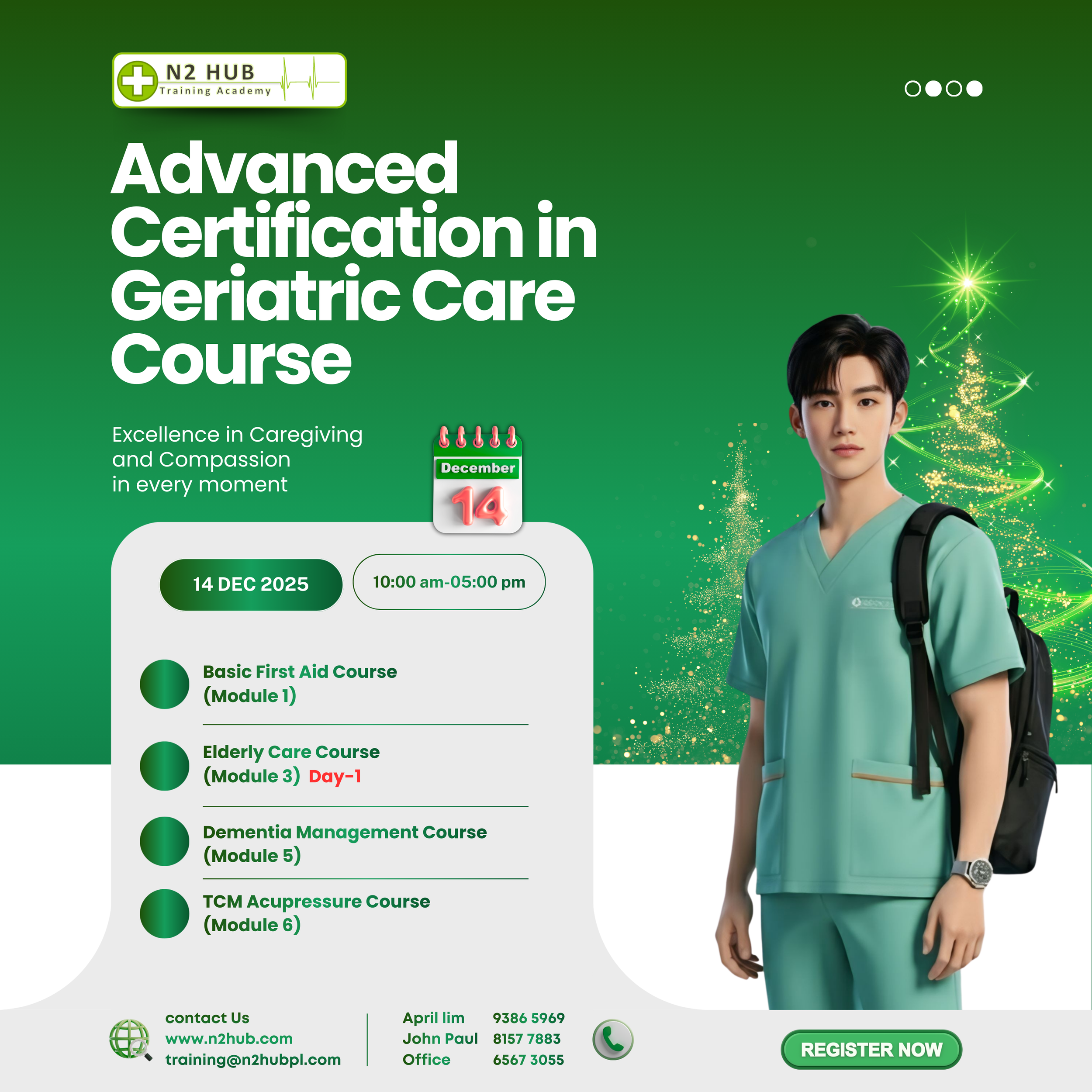 #Advanced Certification in Geriatric Care