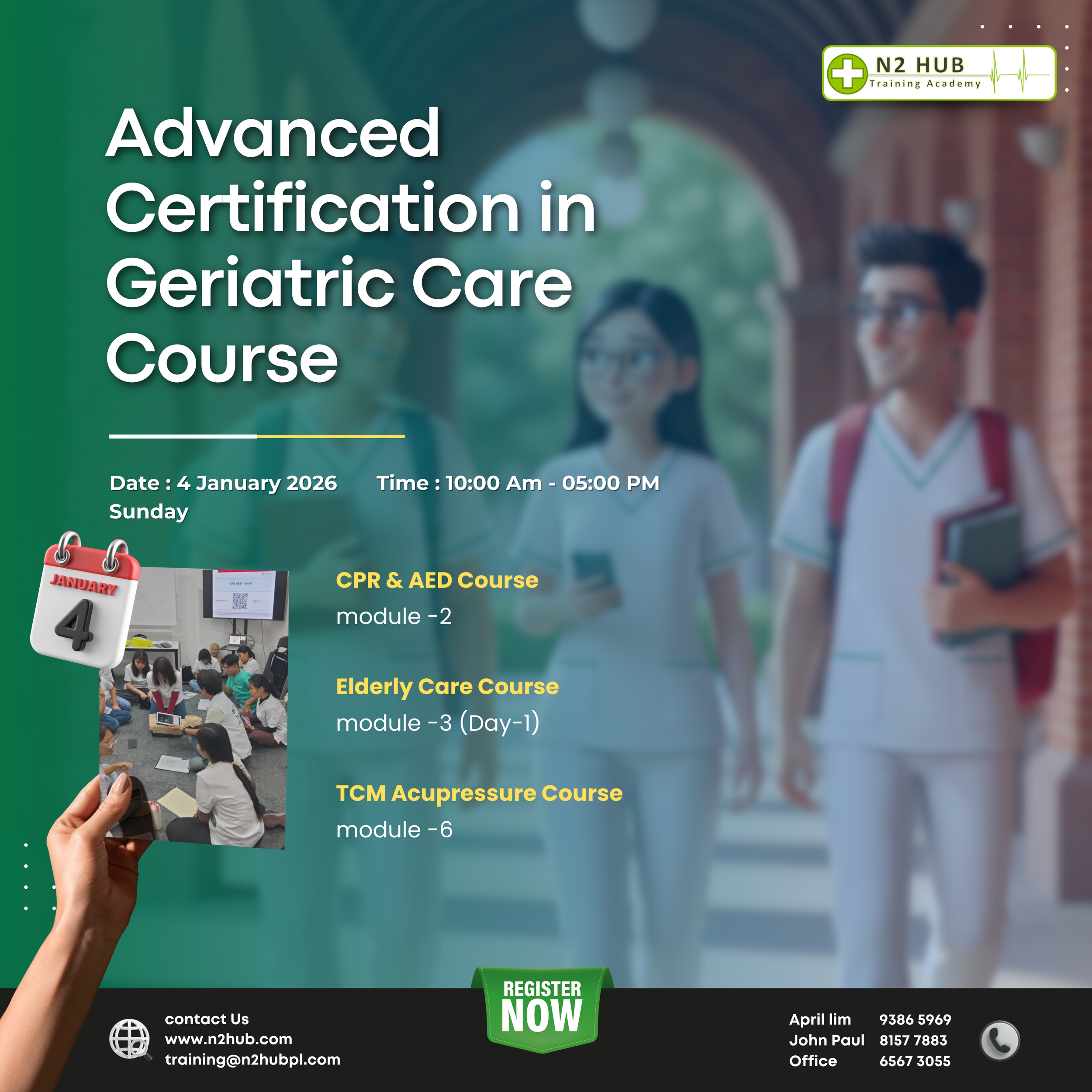 #Advanced Certification in Geriatric Care