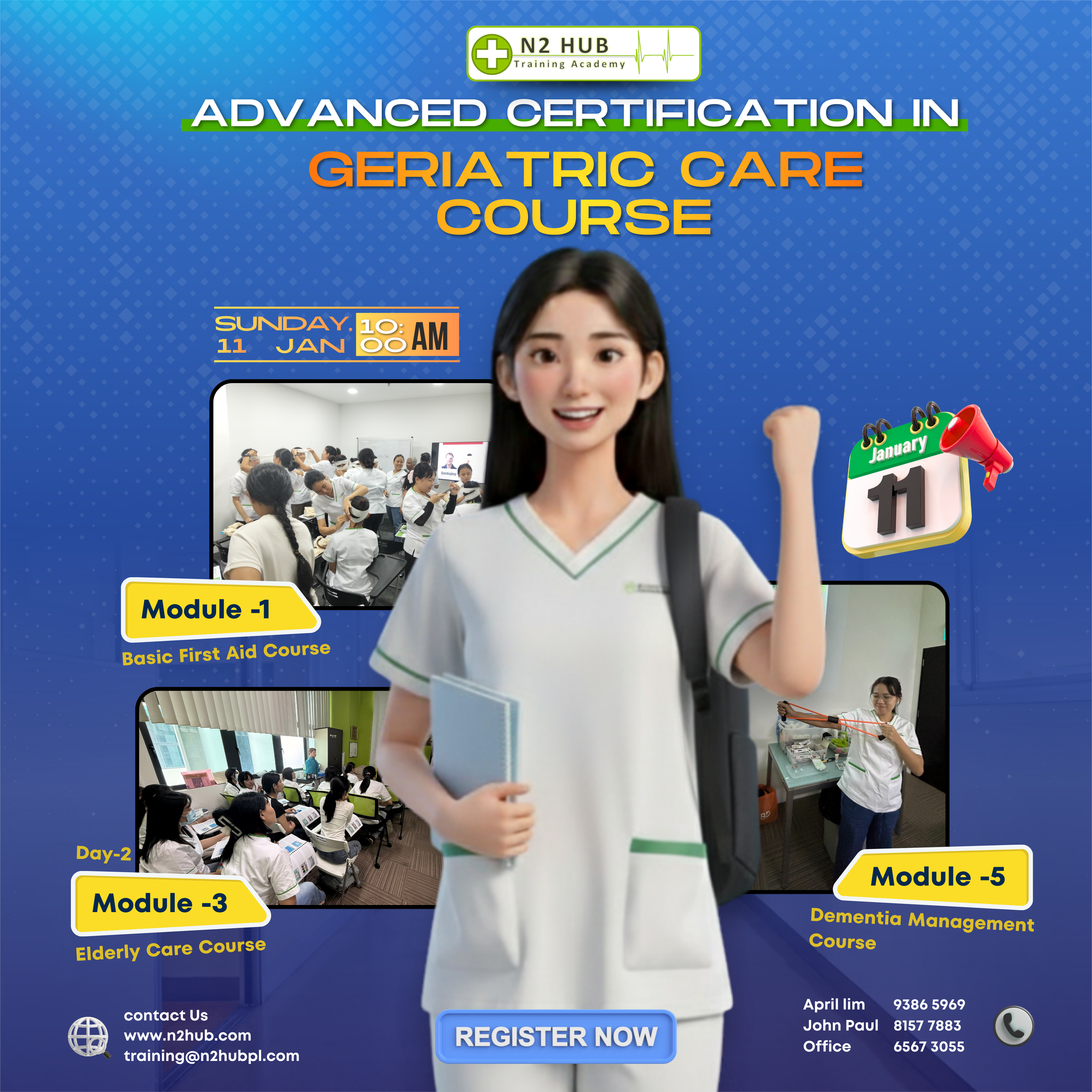 #Advanced Certification in Geriatric Care