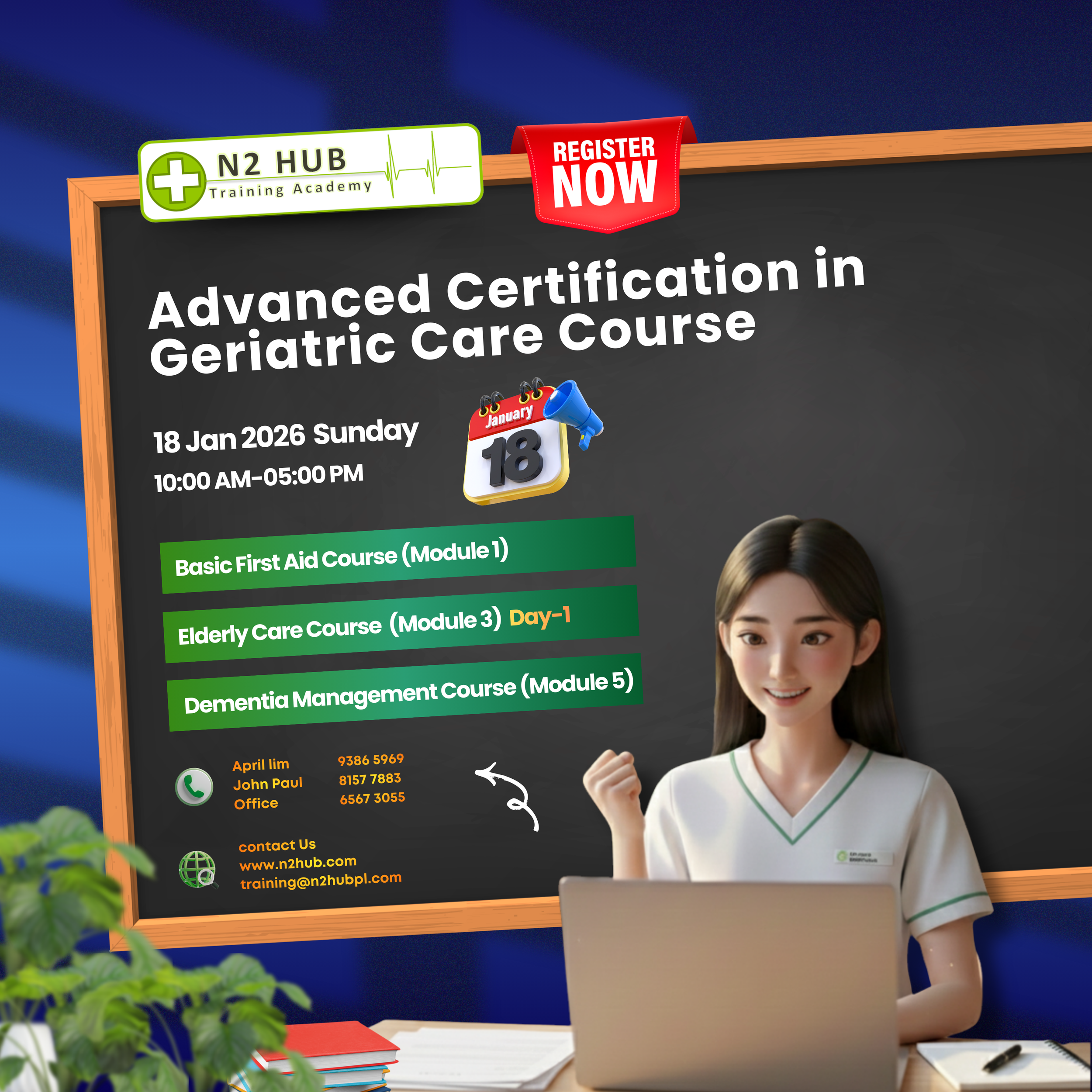 #Advanced Certification in Geriatric Care