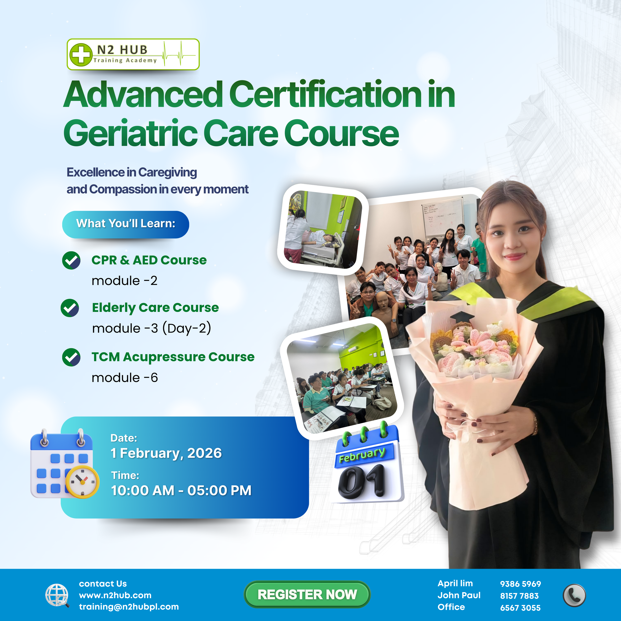 #Advanced Certification in Geriatric Care