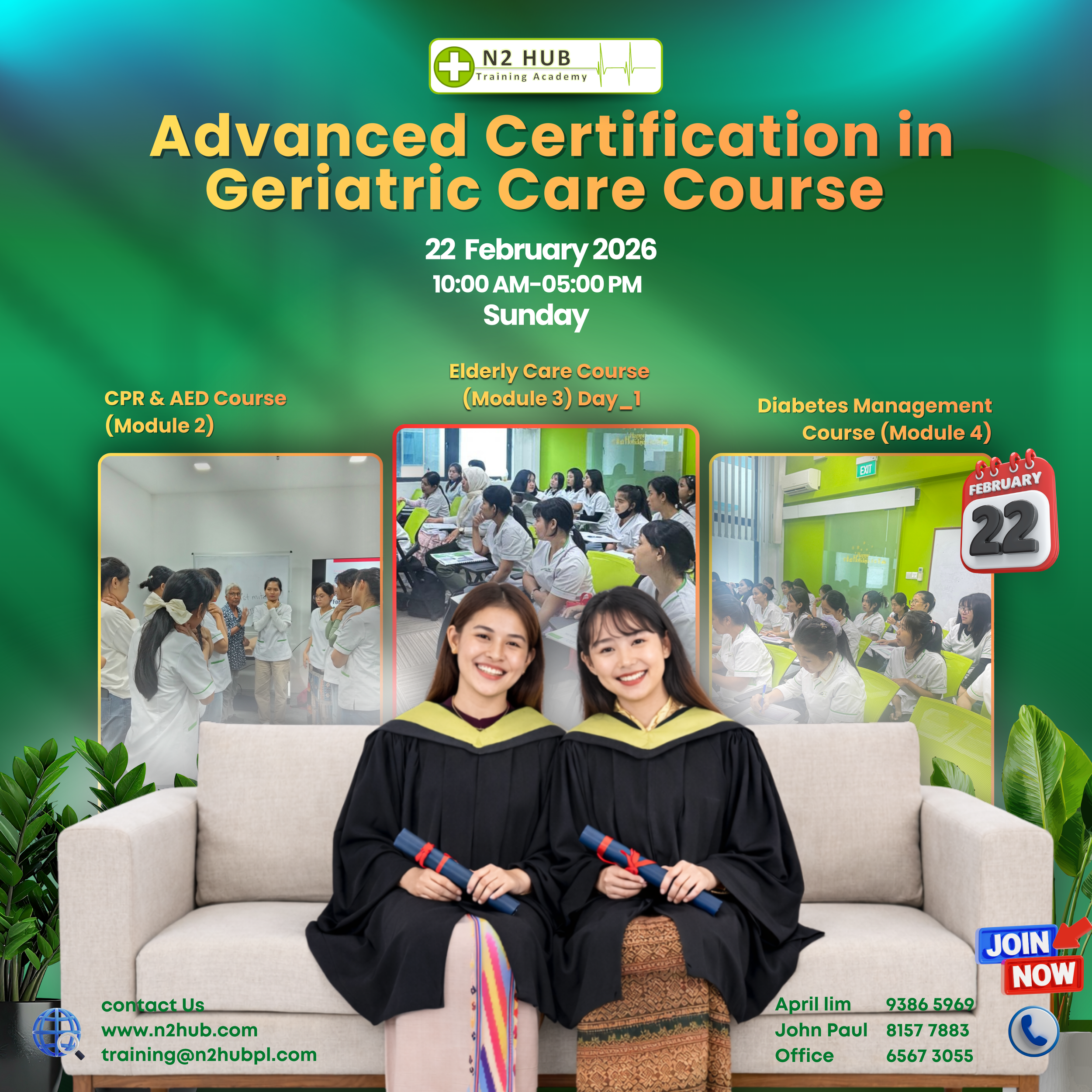 #Advanced Certification in Geriatric Care
