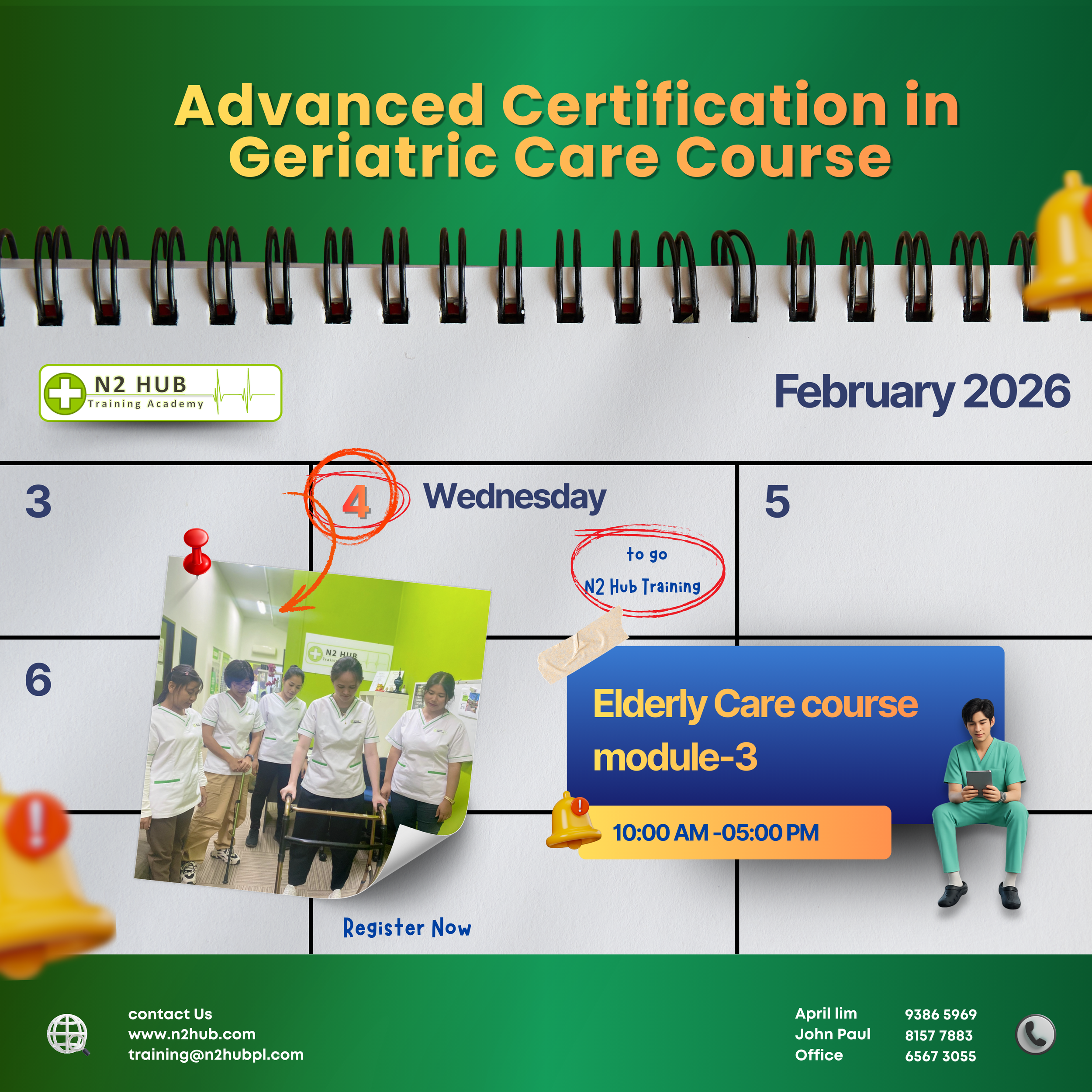 #Advanced Certification in Geriatric Care