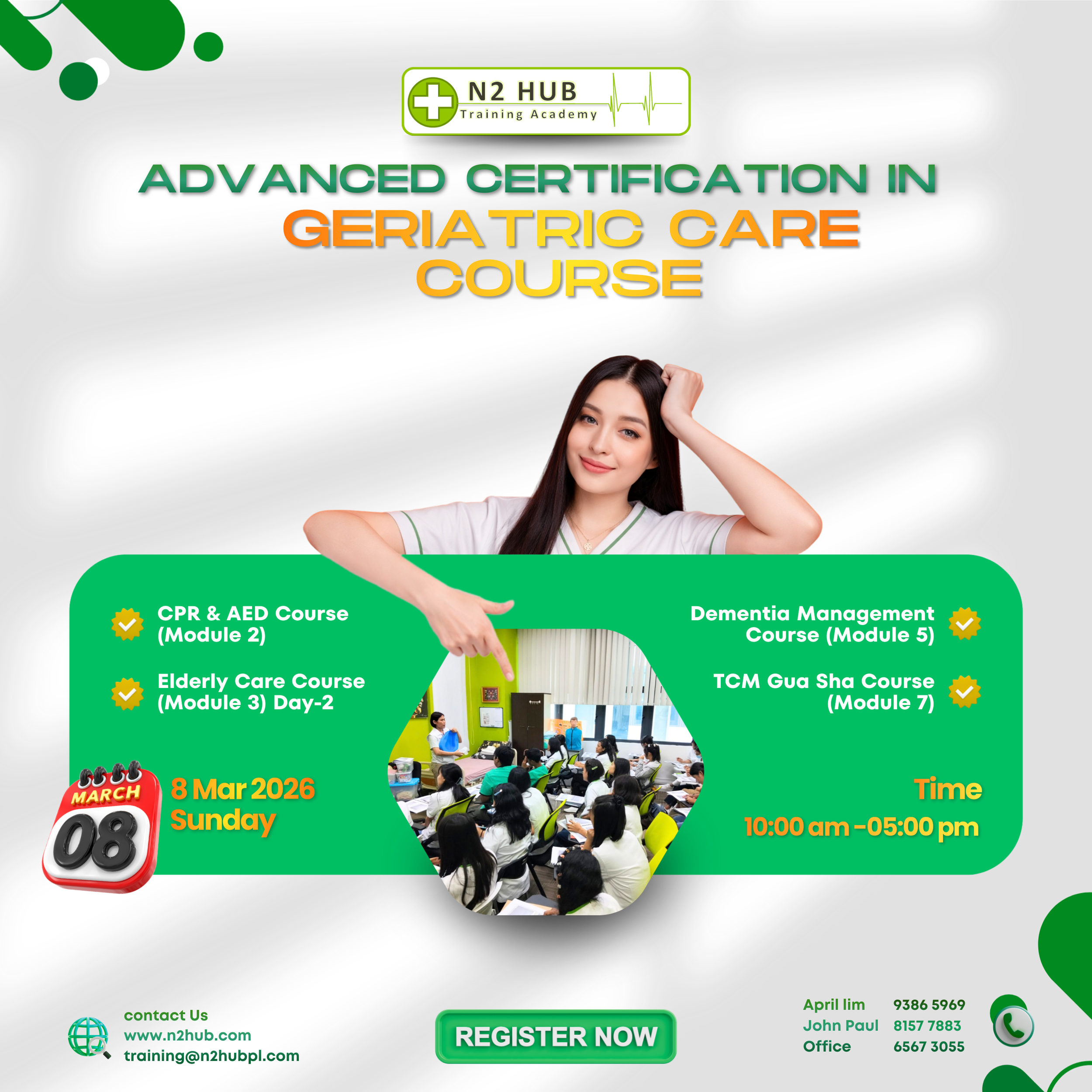 #Advanced Certification in Geriatric Care