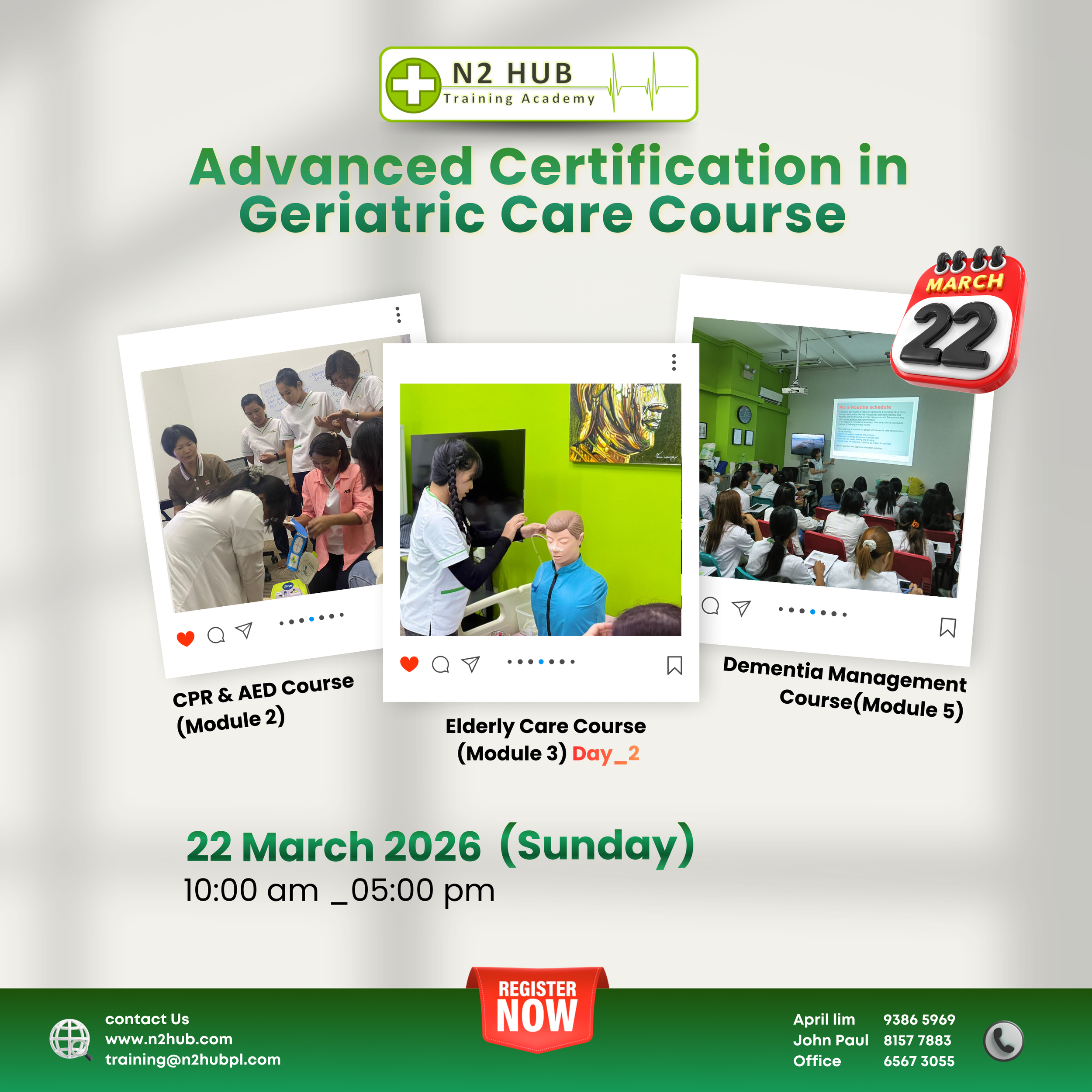 #Advanced Certification in Geriatric Care