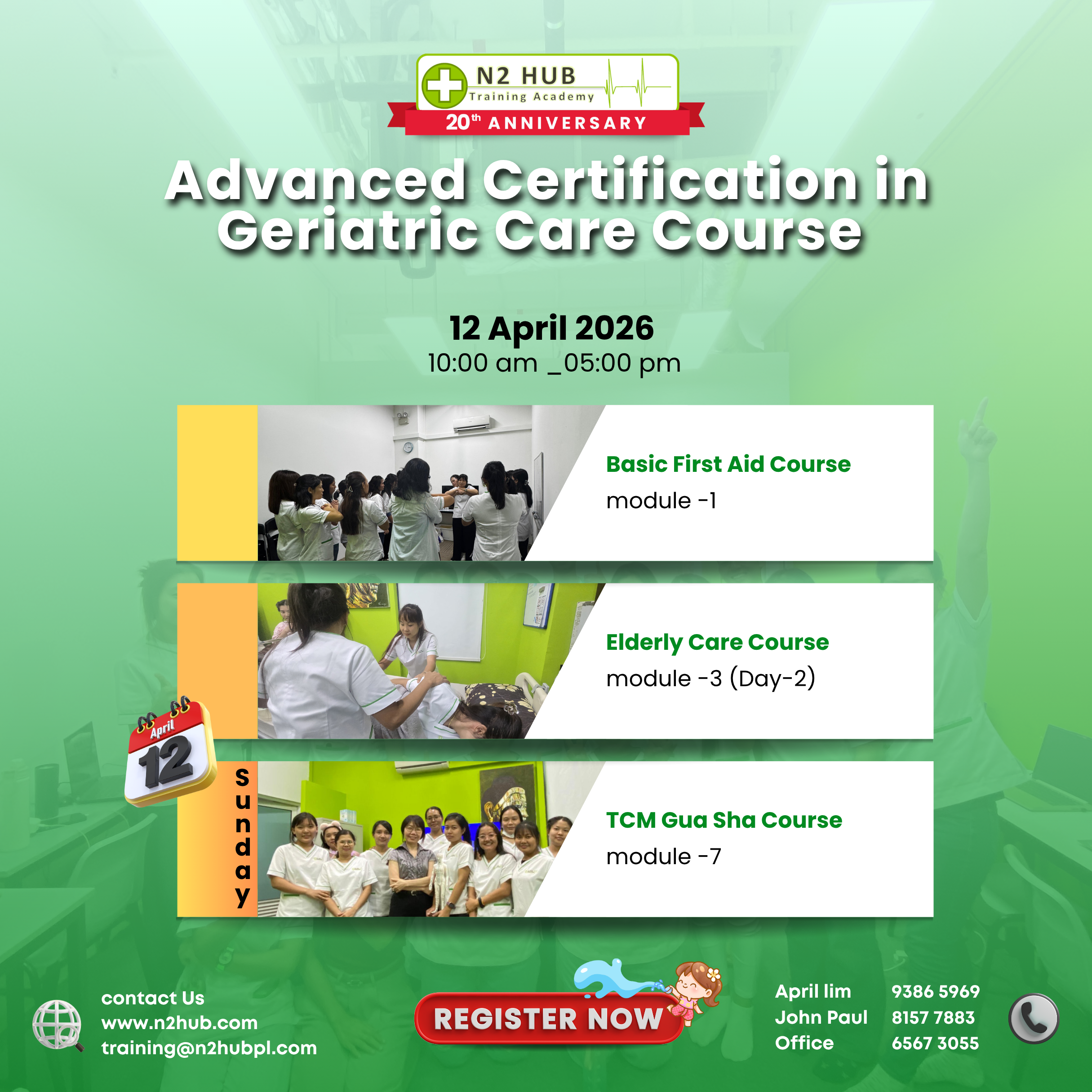 #Advanced Certification in Geriatric Care