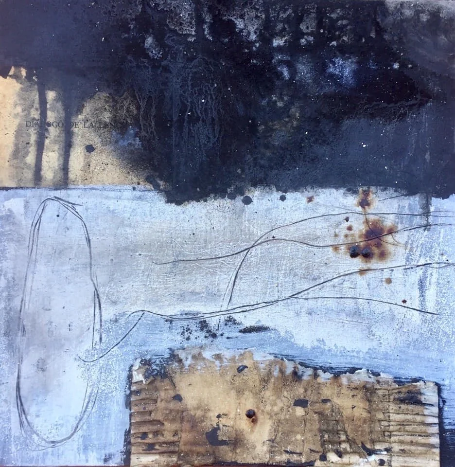 Winternight by the frozen river