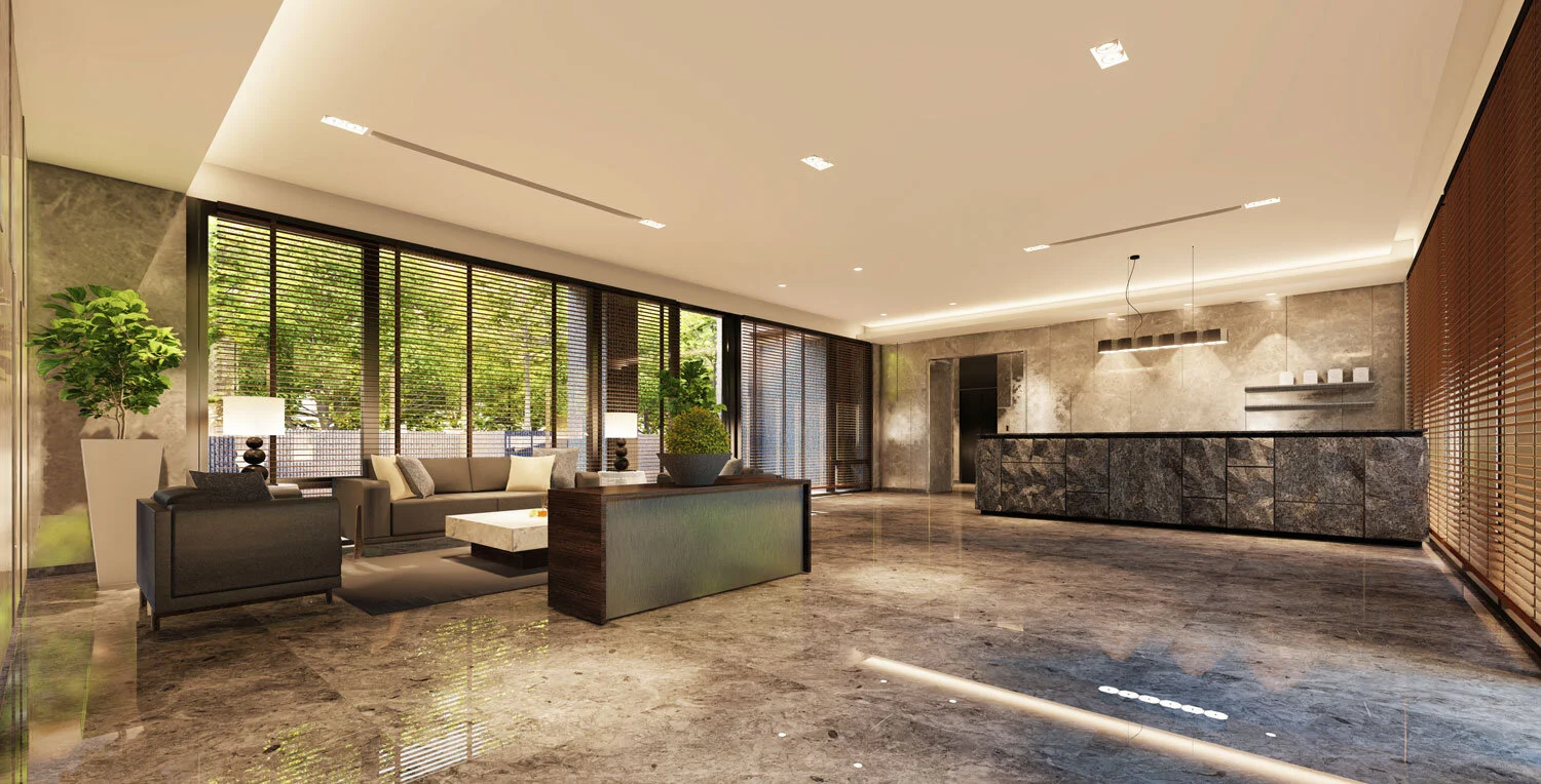 大廳3D模擬示意