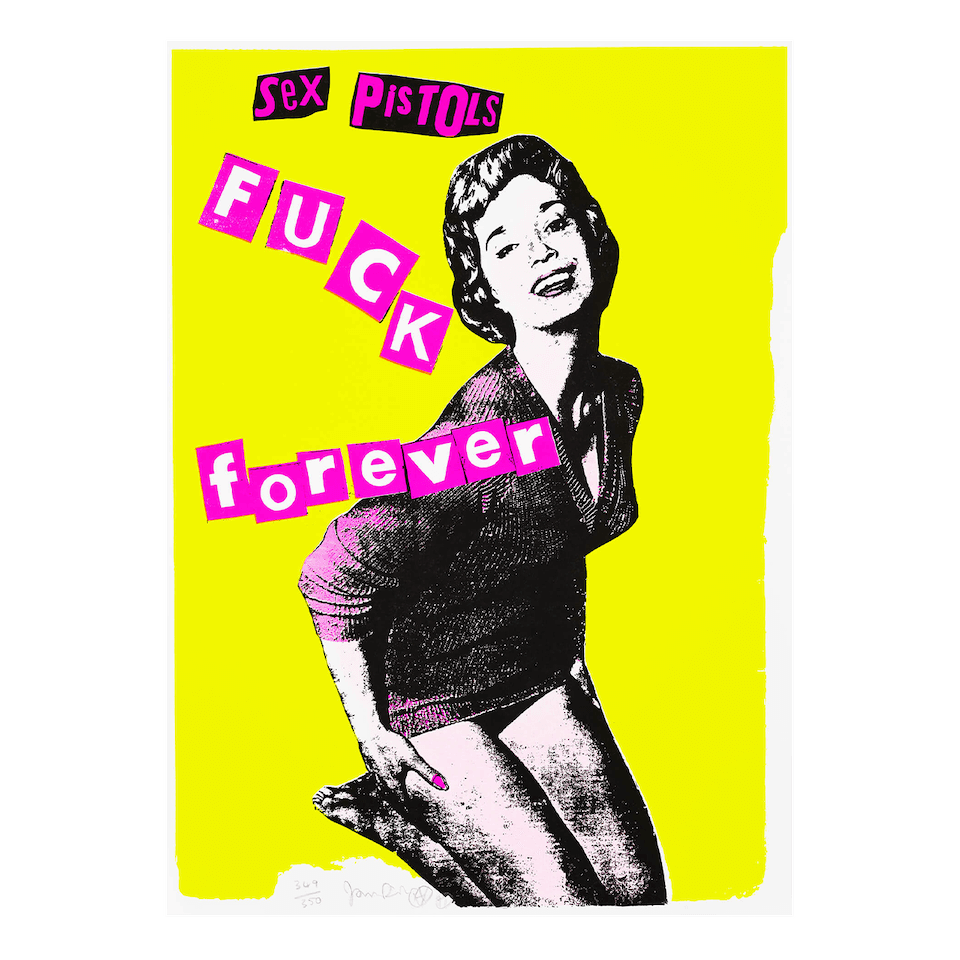 FUCK FOREVER SCREEN PRINT 1997
